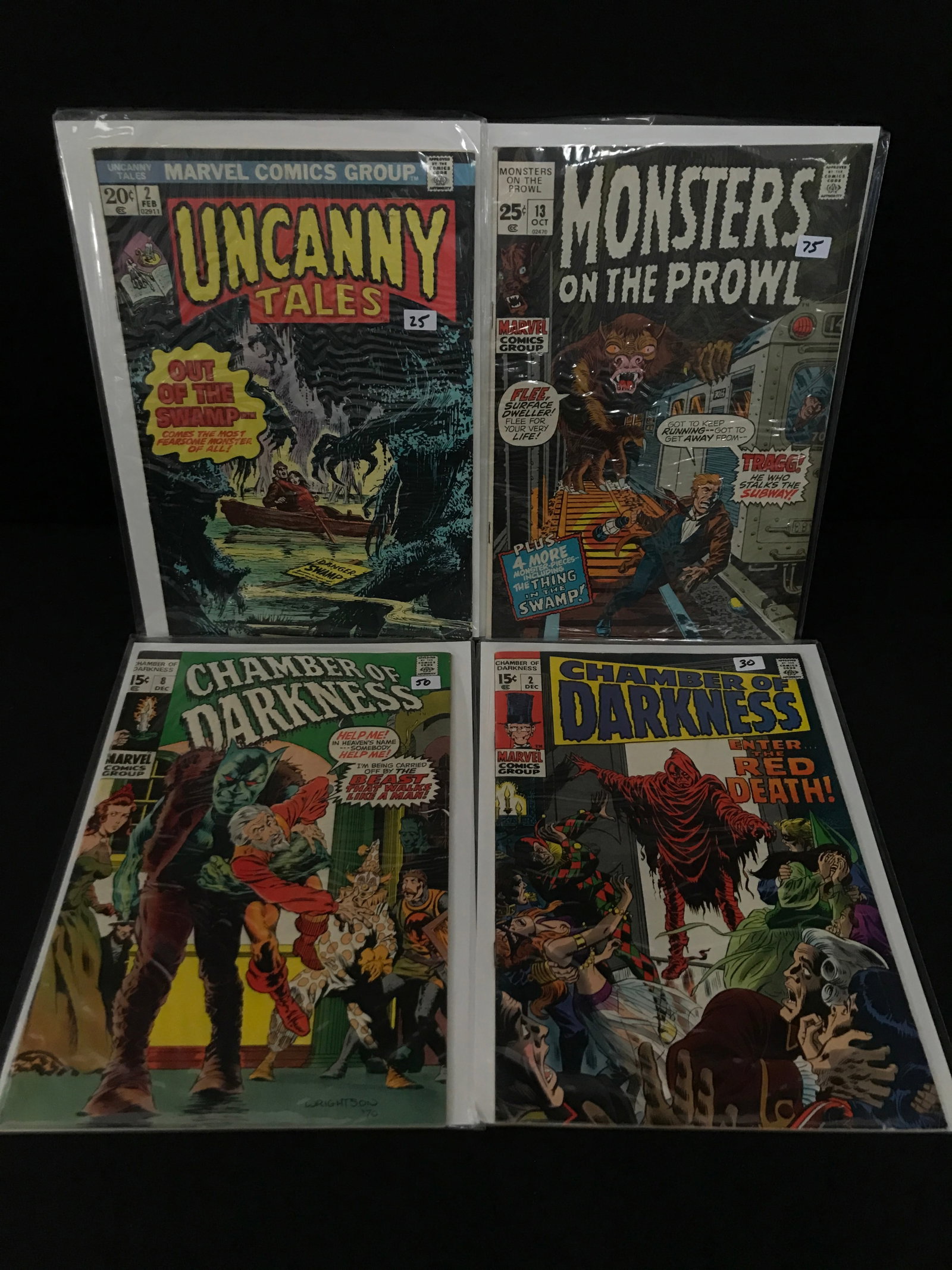 LOT OF 4 MIXED TITLE COMICS - MARVEL COMICS: Prices are in Canadian dollars