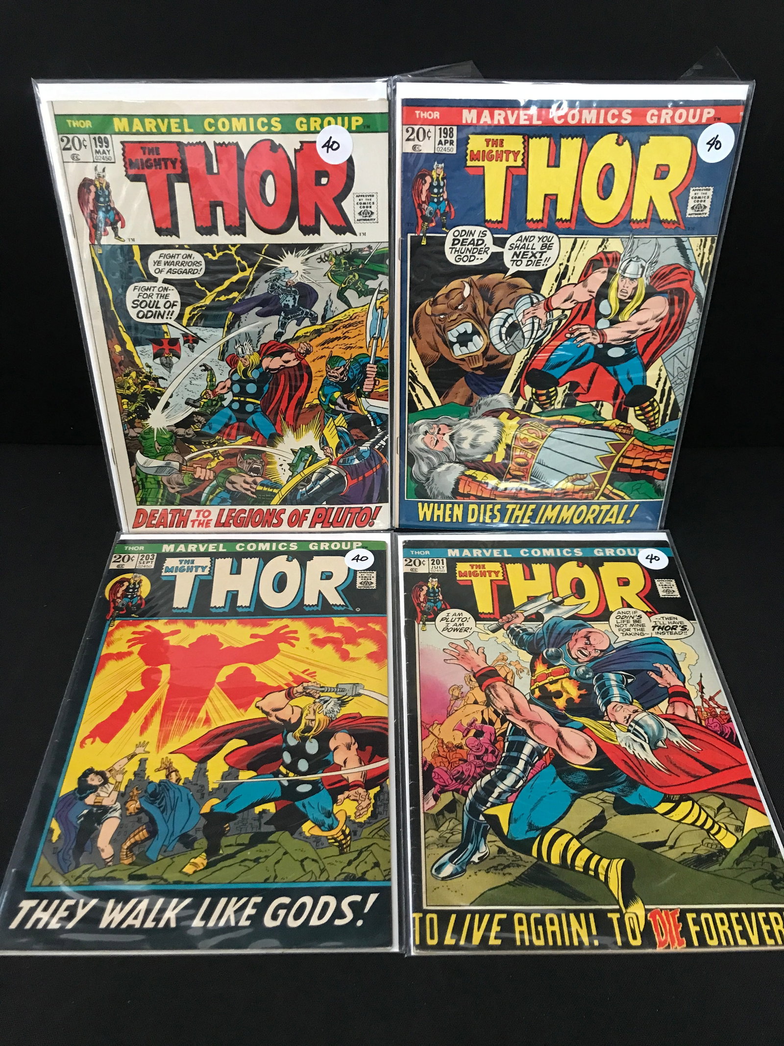 LOT OF 4 MIGHTY THOR COMICS - MARVEL COMICS (1 of 1)