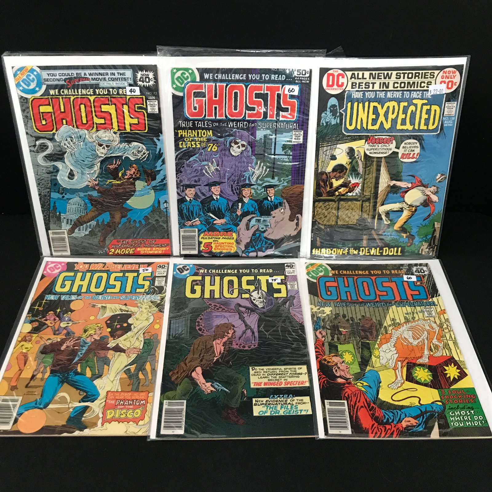 LOT OF 6 GHOSTS / UNEXPECTED COMICS - DC COMICS (1 of 1)
