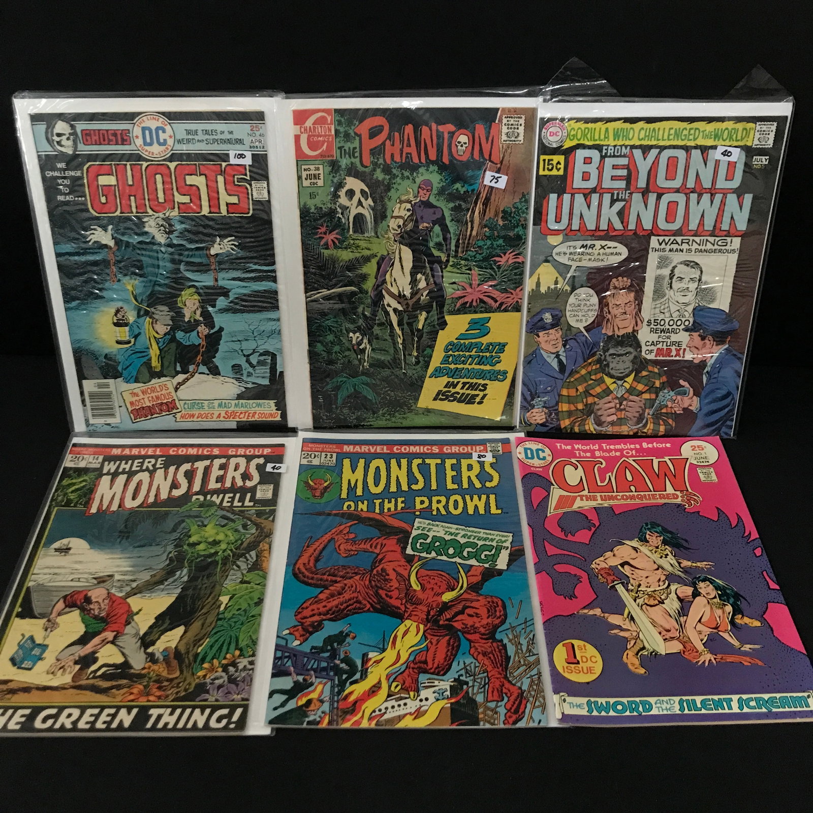 LOT OF 6 MIXED TITLE COMICS - VARIOUS PUBLISHERS: Prices are in Canadian dollars