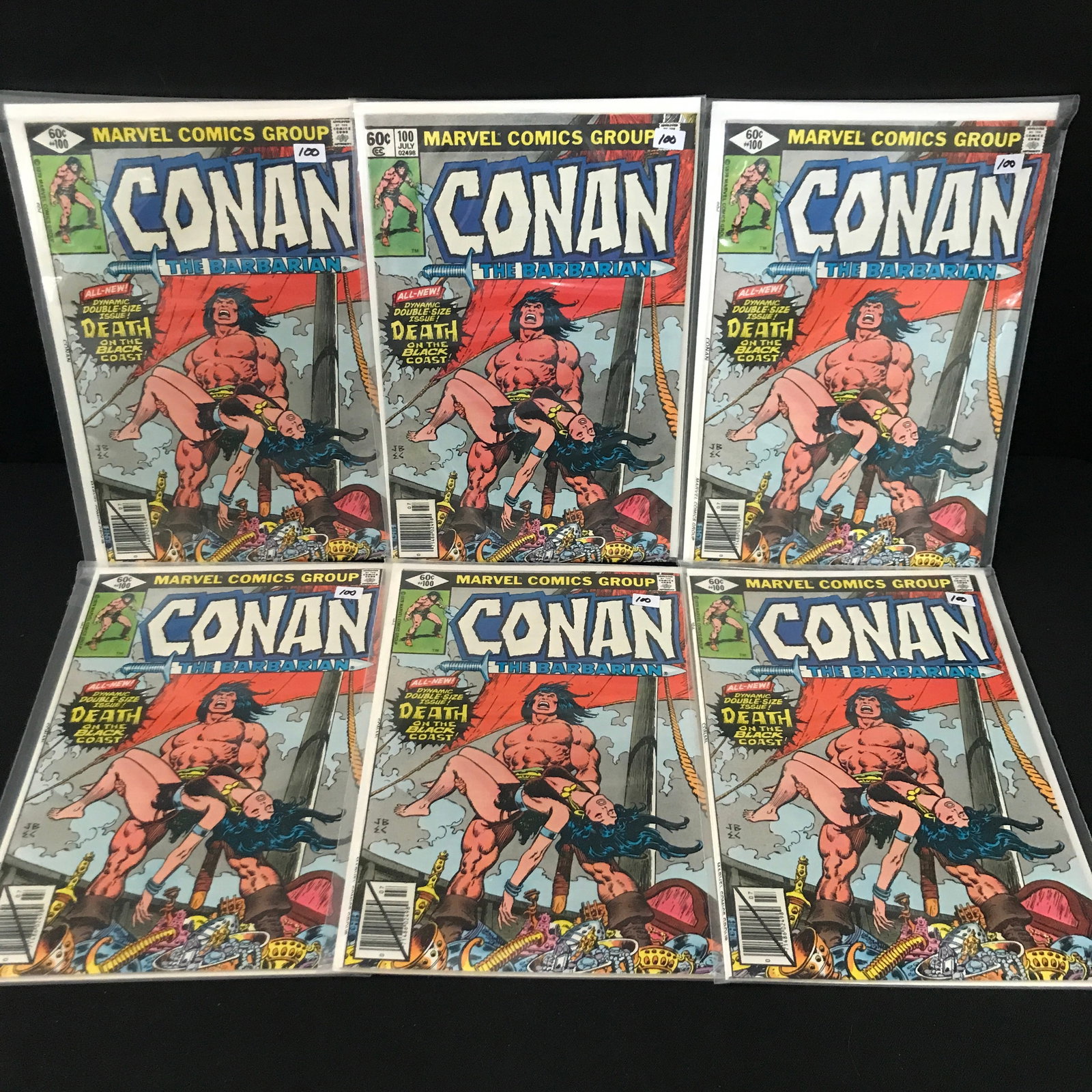 LOT OF 6 CONAN THE BARBARIAN #100 COMICS - MARVEL COMICS (1 of 1)