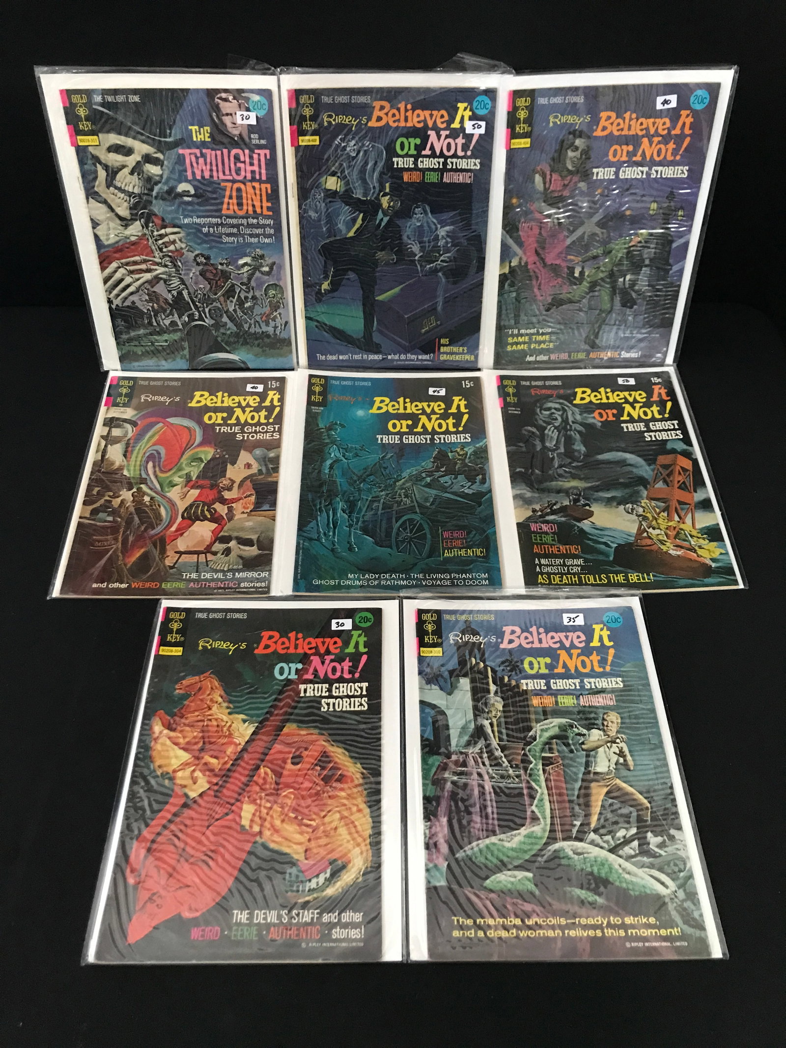 LOT OF 8 RIPLEYS BELIEVE IT OR NOT COMICS - GOLD KEY COMICS (1 of 1)