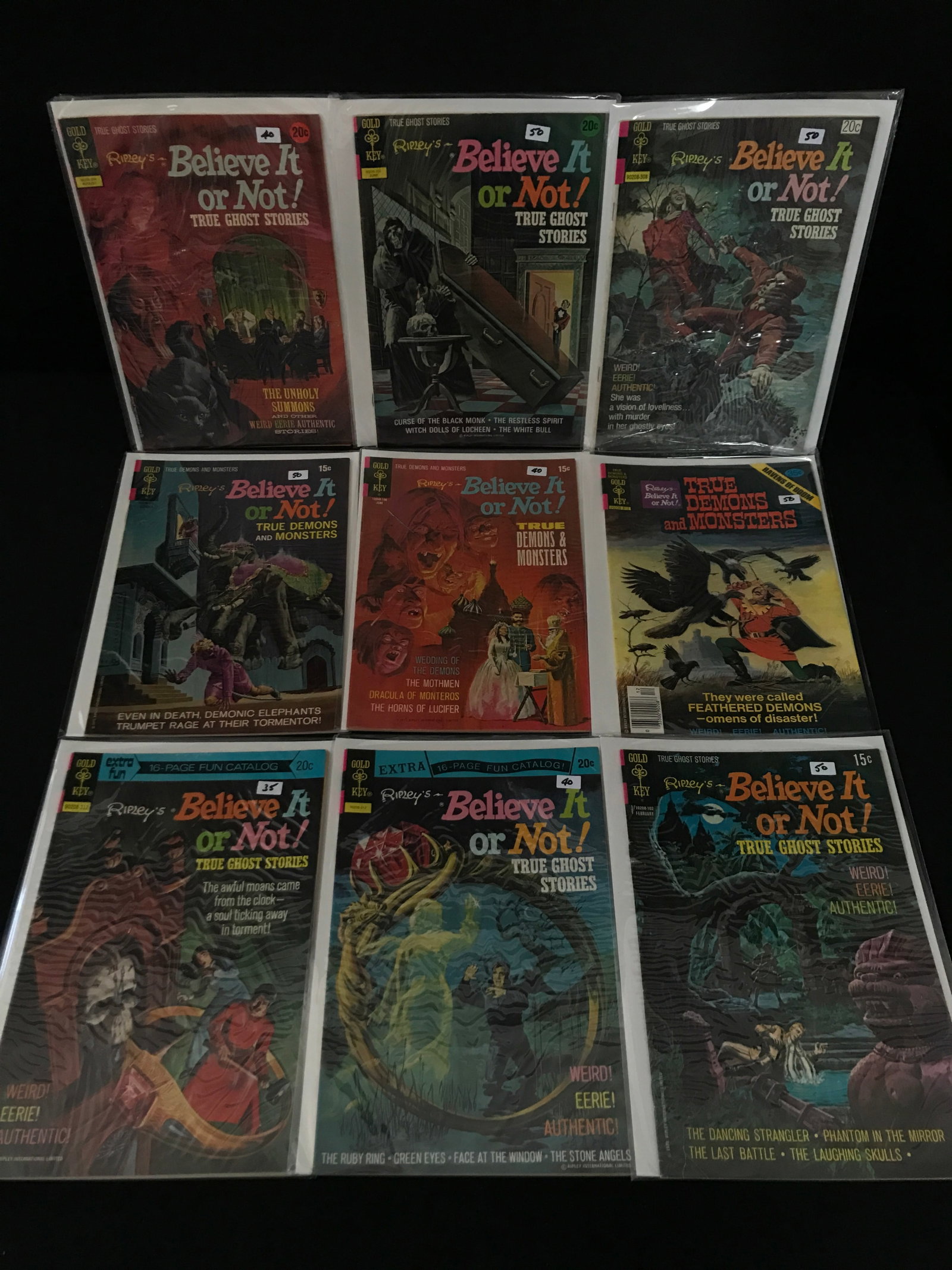 LOT OF 9 RIPLEYS BELIEVE IT OR NOT COMICS - GOLD KEY COMICS (1 of 1)