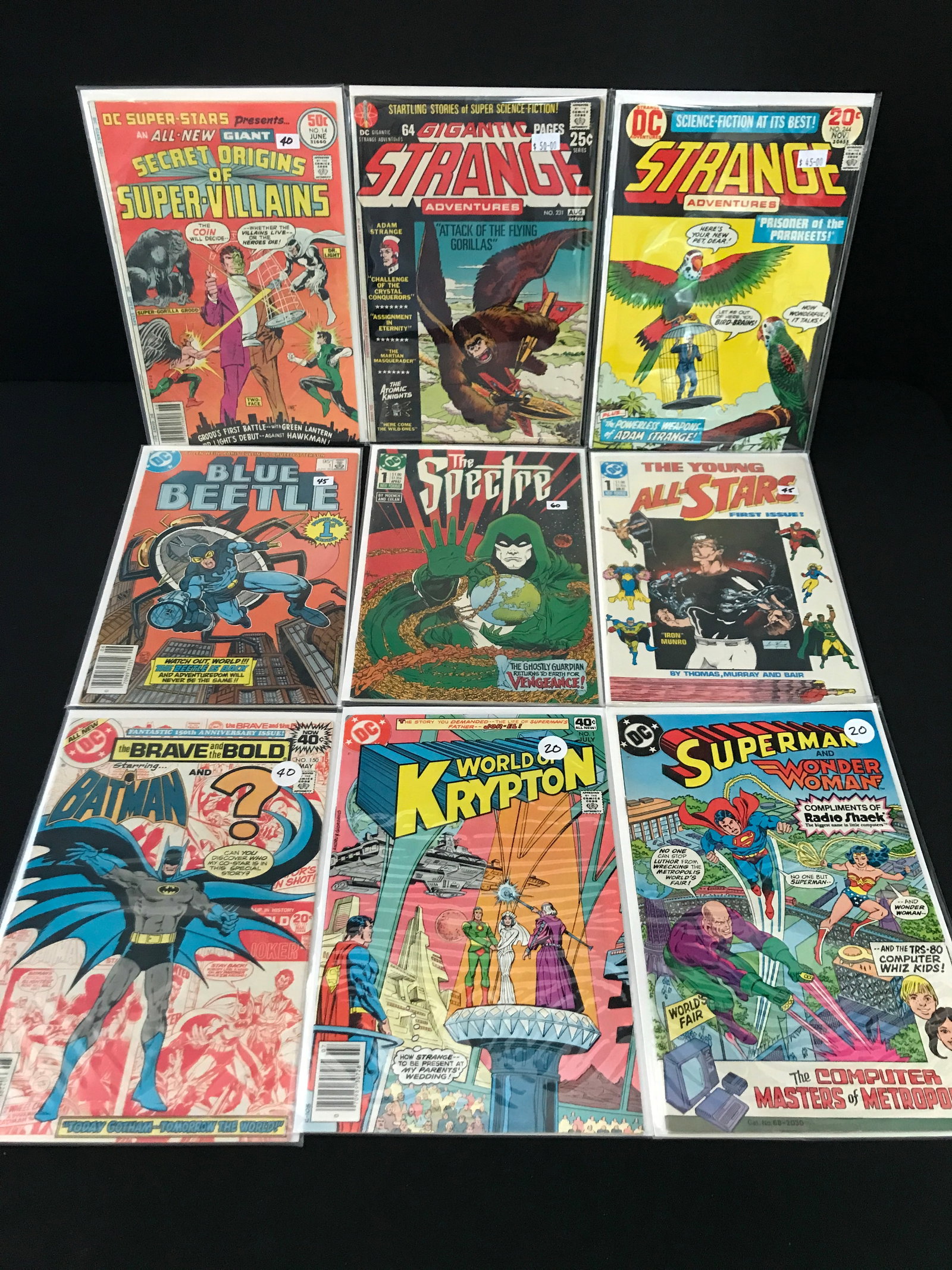 LOT OF 9 MIXED TITLE COMICS - DC COMICS (1 of 1)