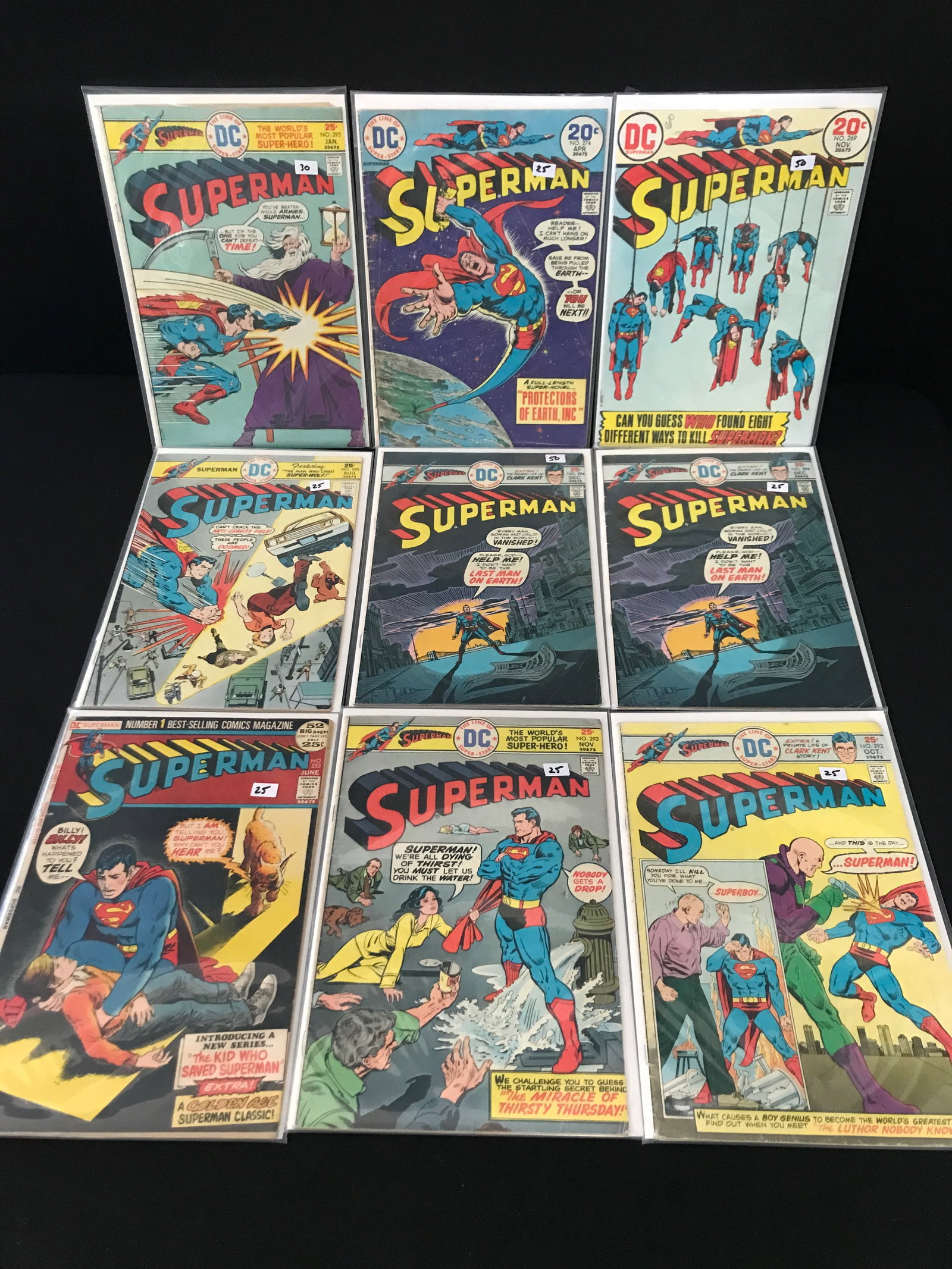 LOT OF 9 SUPERMAN COMICS - DC COMICS (1 of 1)