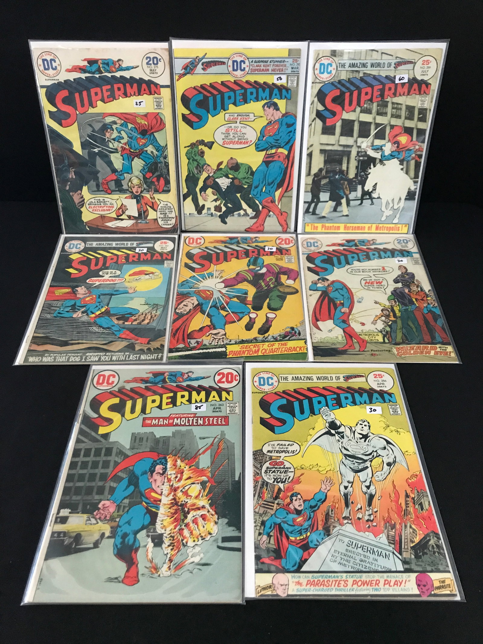 LOT OF 8 SUPERMAN COMICS - DC COMICS (1 of 1)