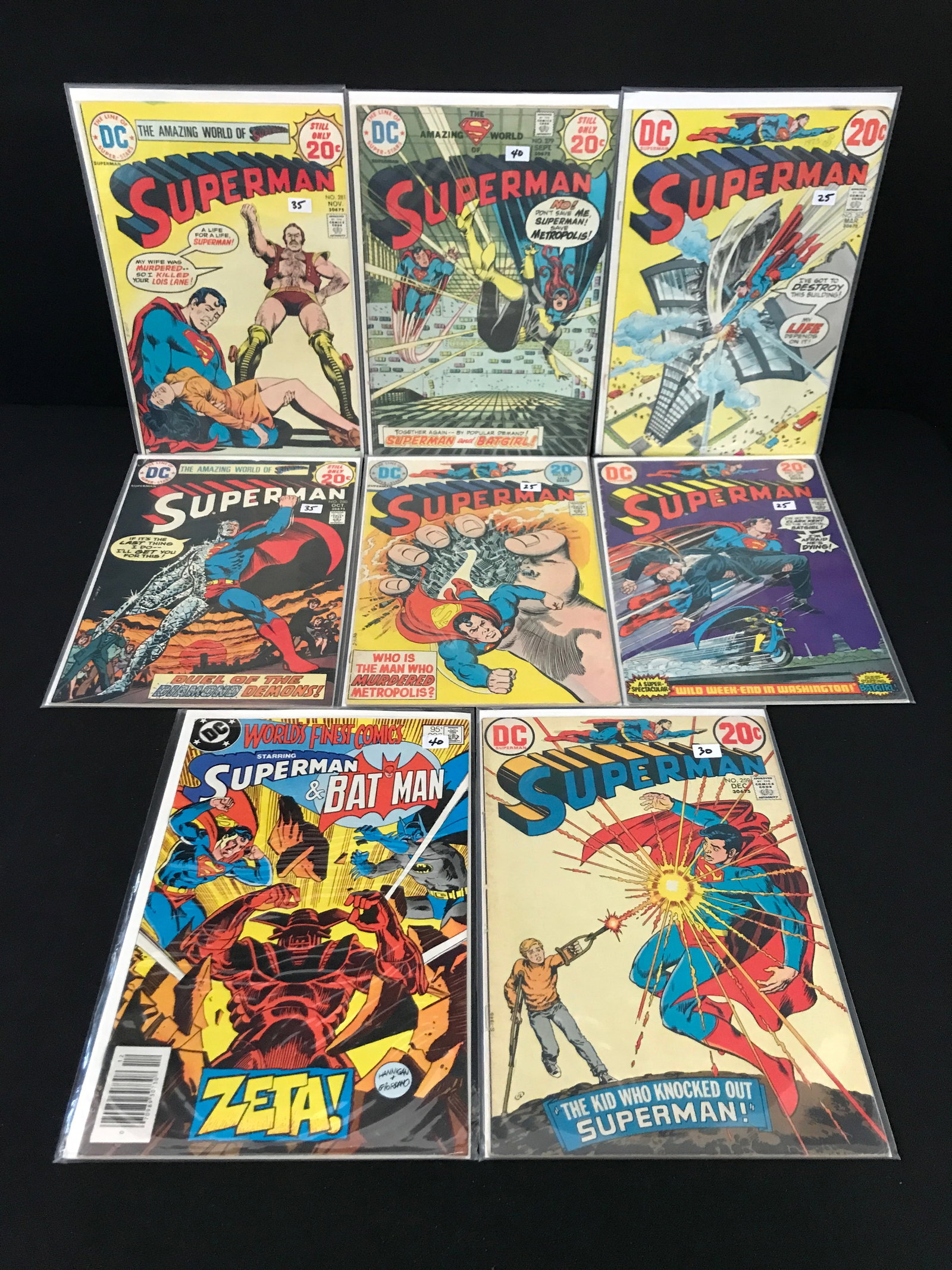 LOT OF 8 SUPERMAN COMICS - DC COMICS (1 of 1)