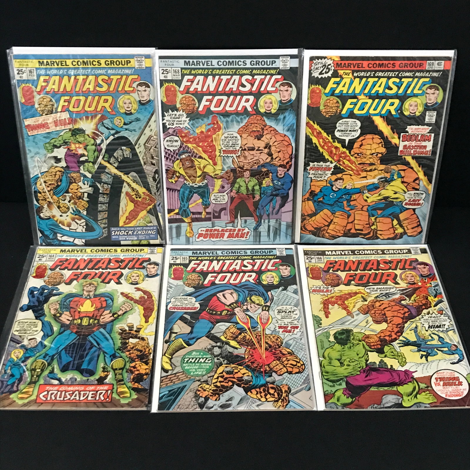 LOT OF 6 FANTASTIC FOUR COMICS #164 - #169 - MARVEL COMICS: Prices are in Canadian dollars