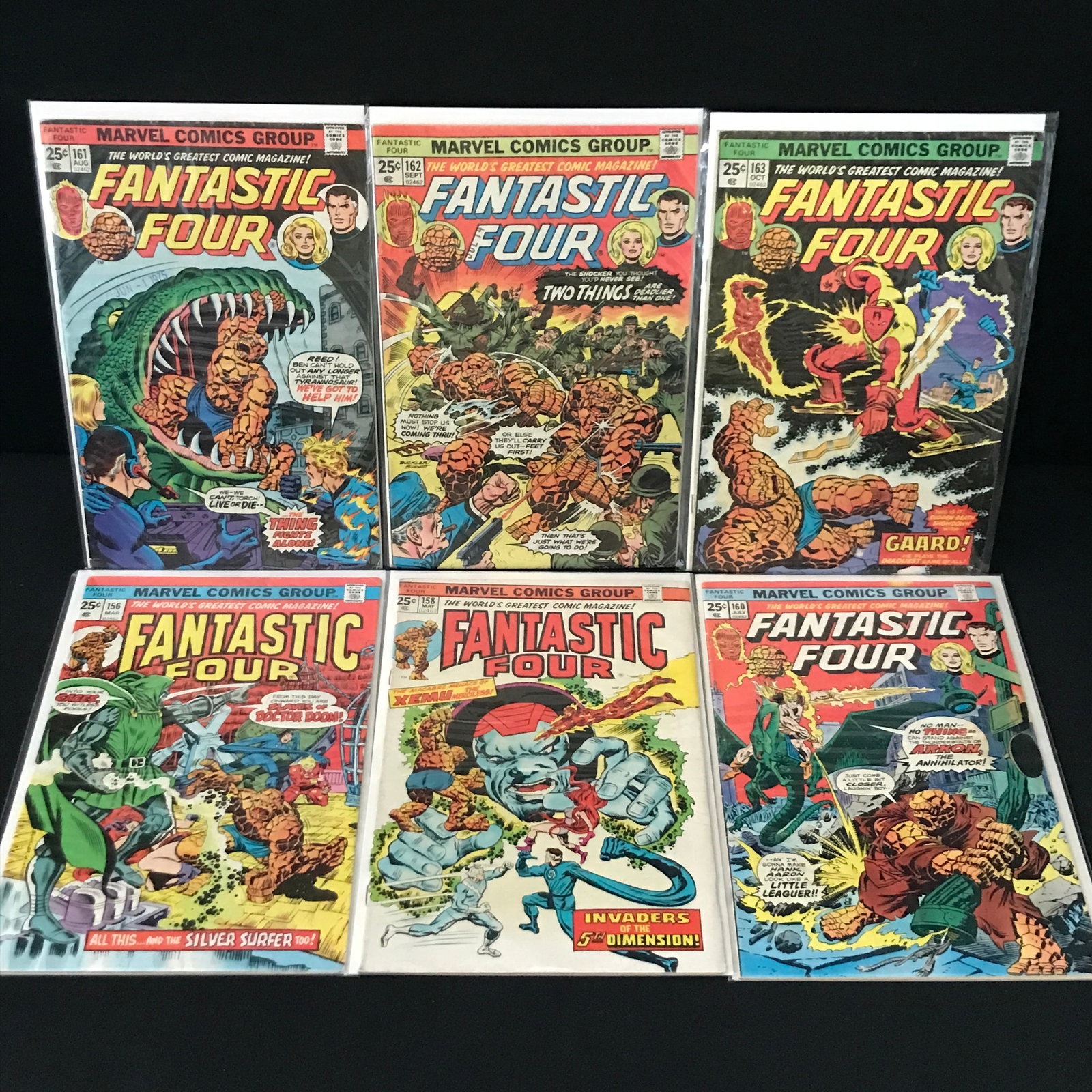 LOT OF 6 FANTASTIC FOUR COMICS - MARVEL COMICS: Prices are in Canadian dollars