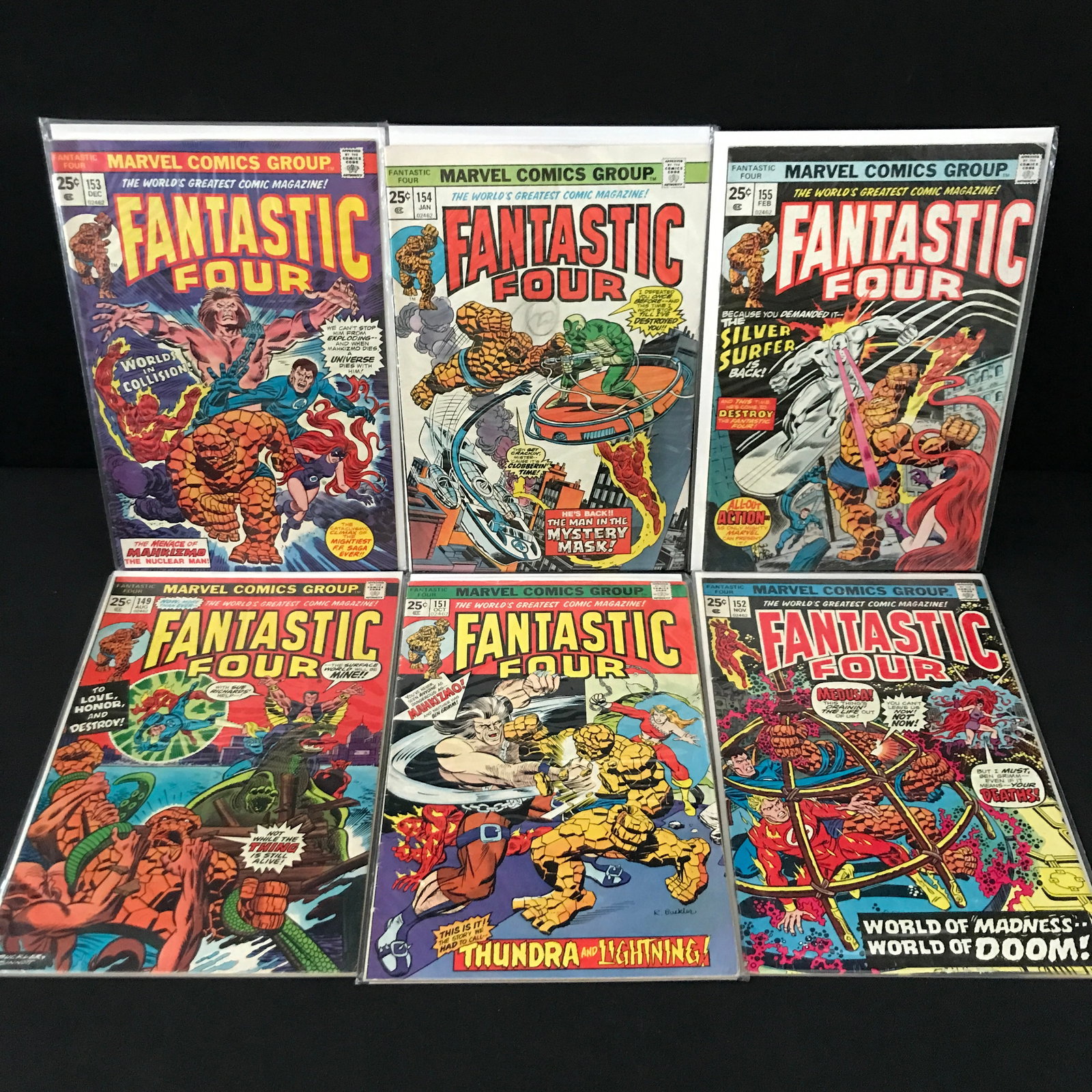 LOT OF 6 FANTASTIC FOUR COMICS - MARVEL COMICS: Prices are in Canadian dollars