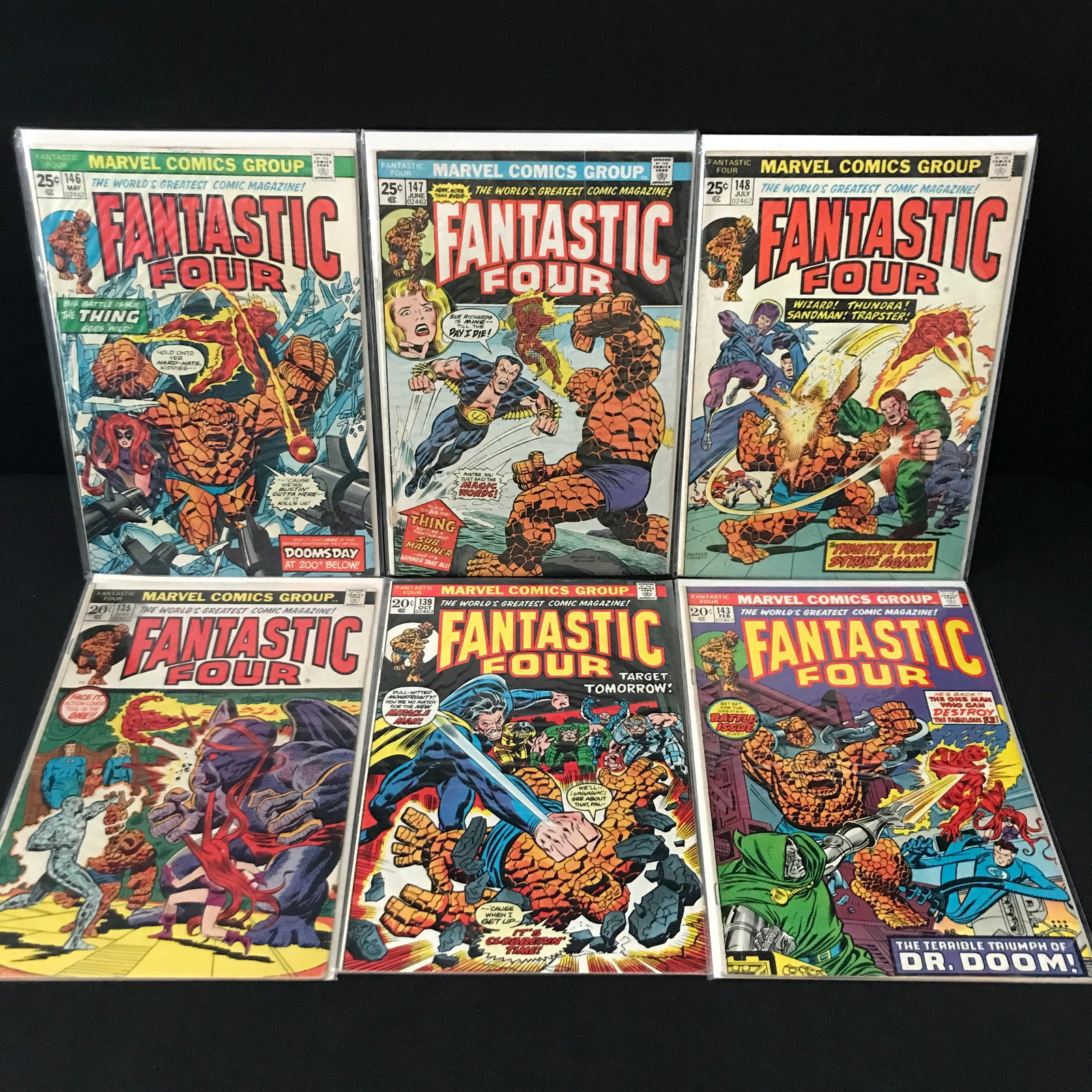 LOT OF 6 FANTASTIC FOUR COMICS - MARVEL COMICS (1 of 1)