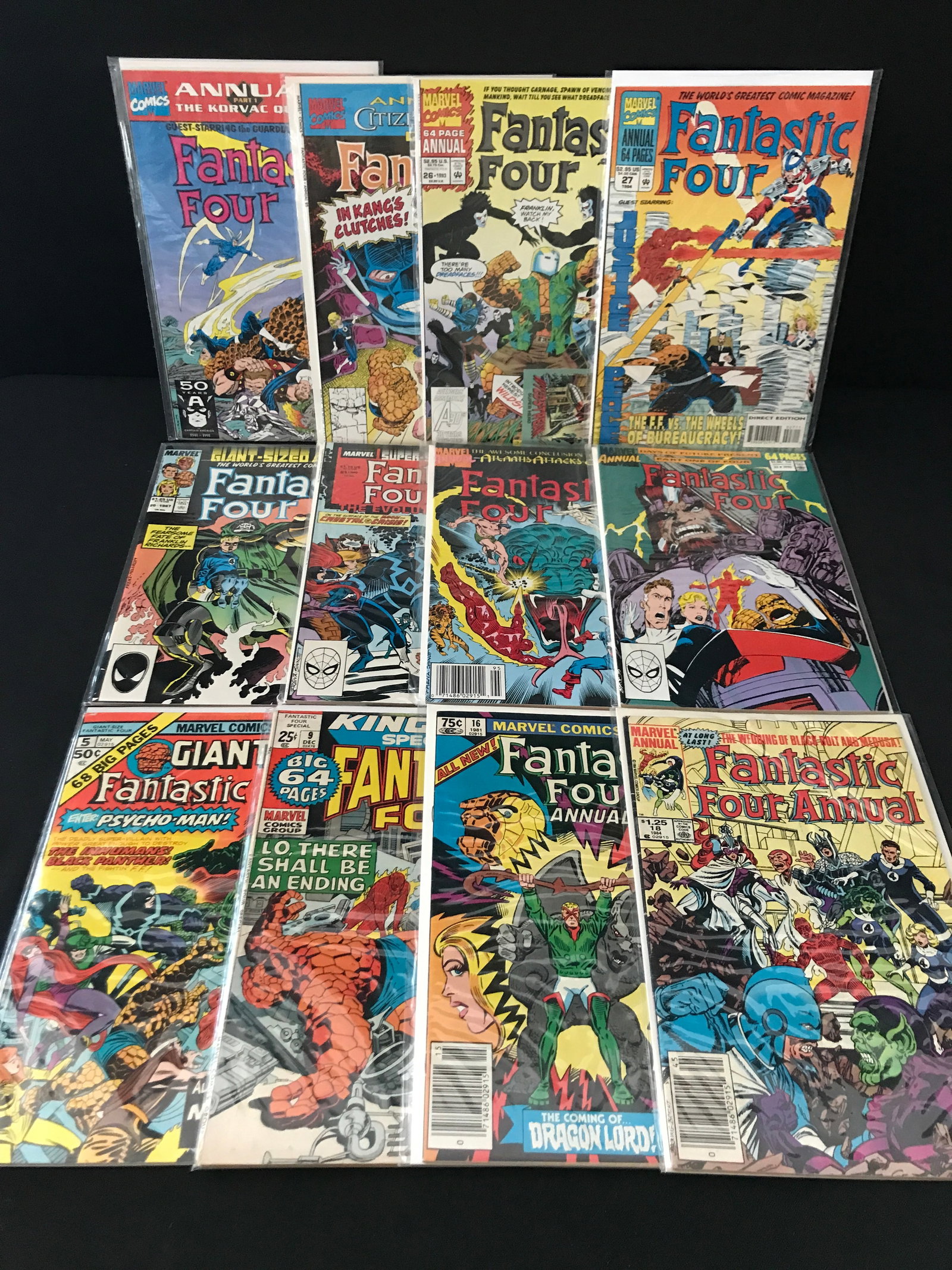 LOT OF 12 FANTASTIC FOUR COMICS - MARVEL COMICS (1 of 1)
