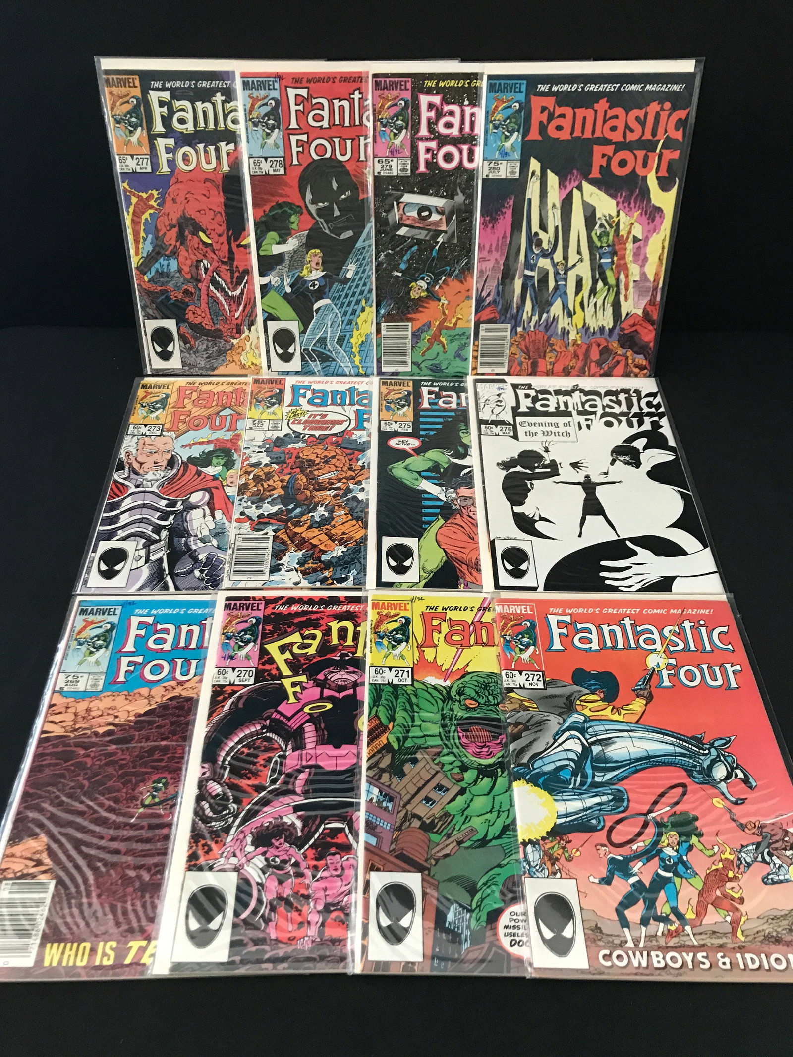 LOT OF 12 FANTASTIC FOUR COMICS - MARVEL COMICS: Prices are in Canadian dollars