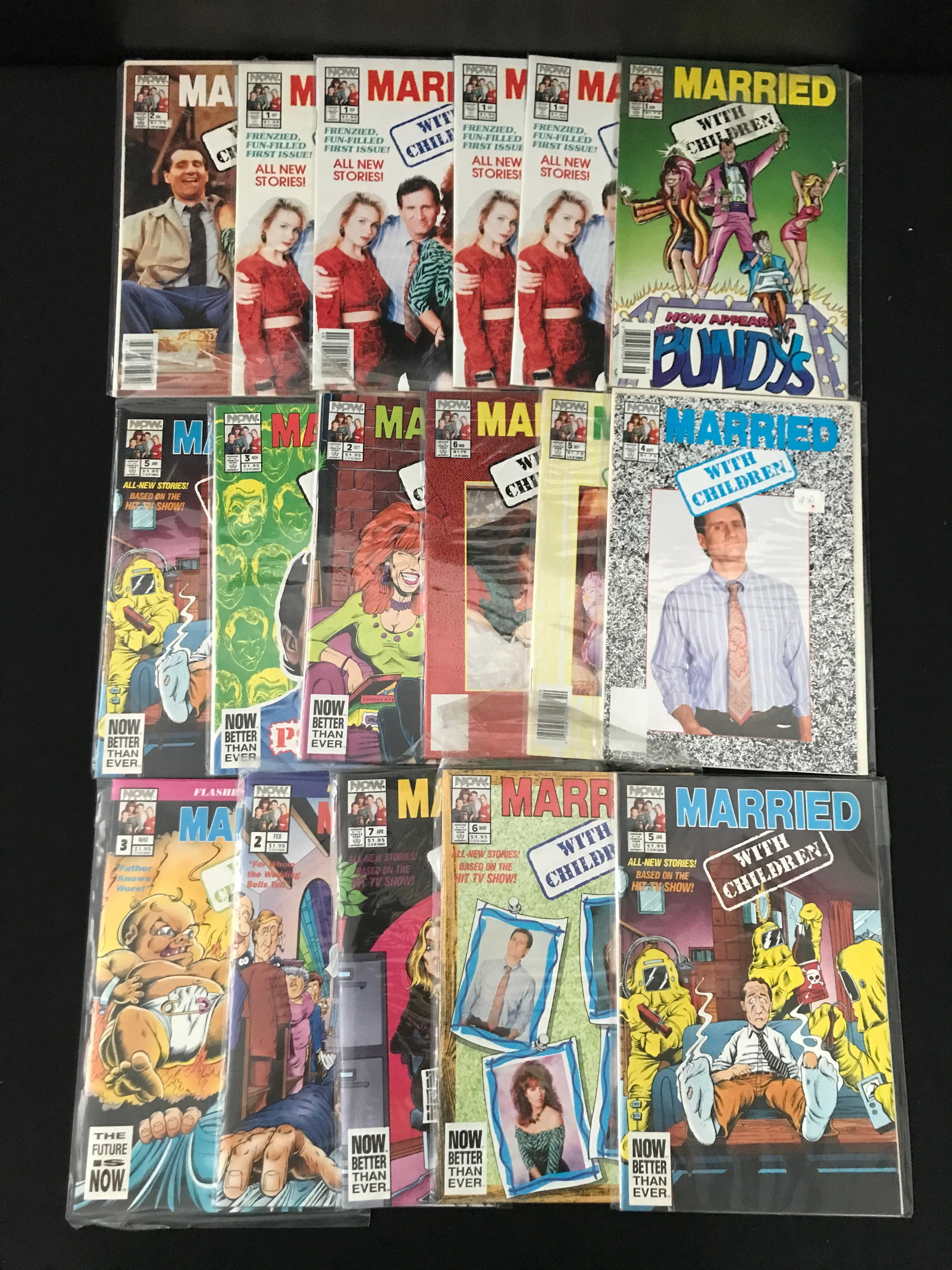 LARGE LOT OF MARRIED WITH CHILDREN COMICS - NOW COMICS: Prices are in Canadian dollars