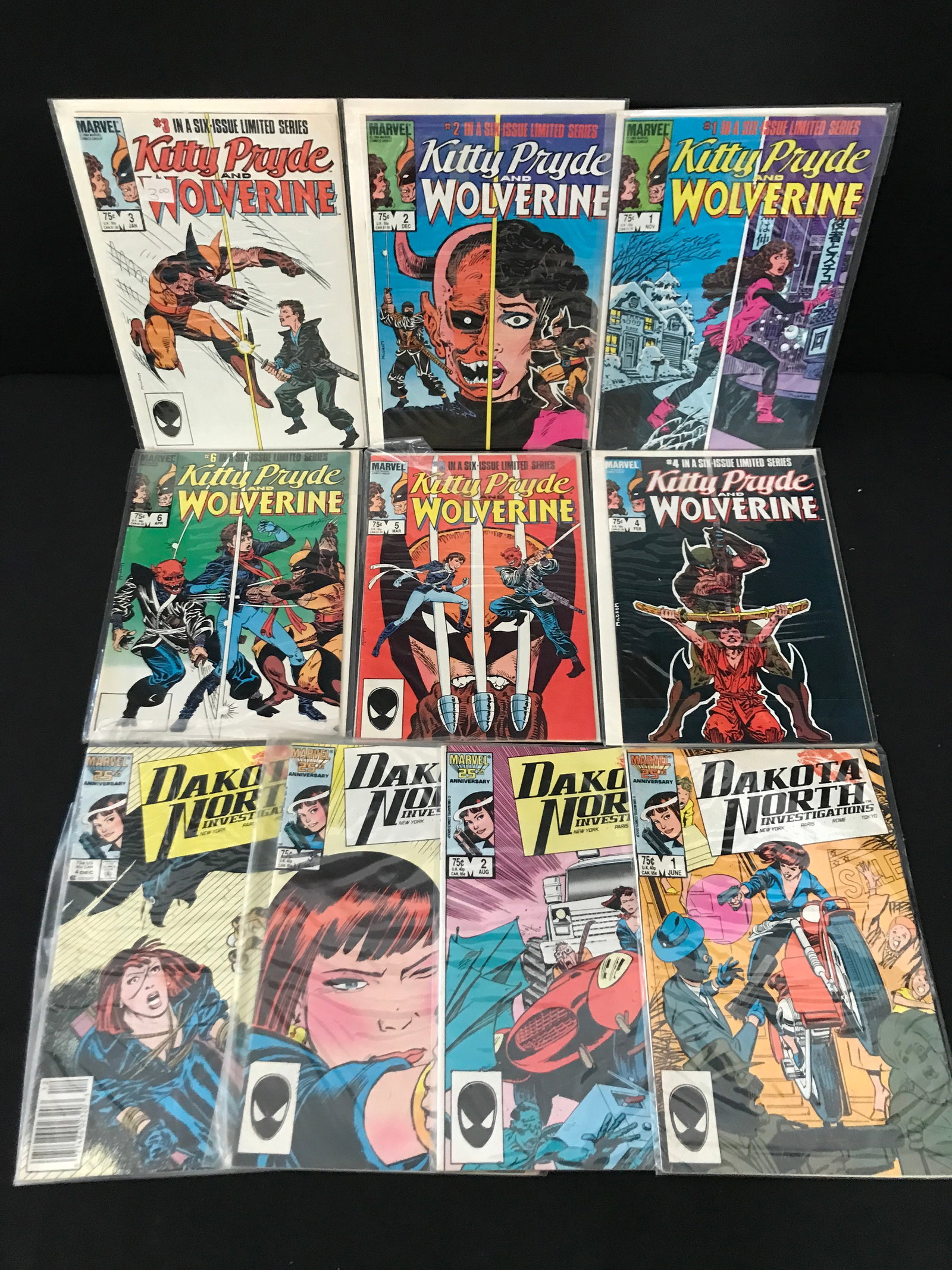LOT OF 10 MARVEL COMICS - KITTY PRYDE & WOLVERINE AND DAKOTA NORTH INVESTIGATIONS (1 of 1)