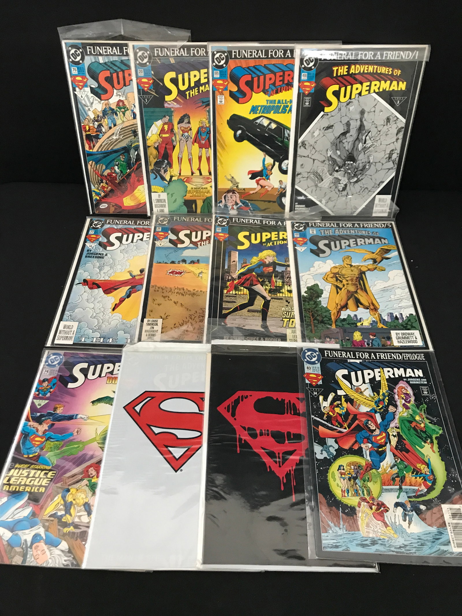 LOT OF 12 SUPERMAN COMICS - DC COMICS: Prices are in Canadian dollars