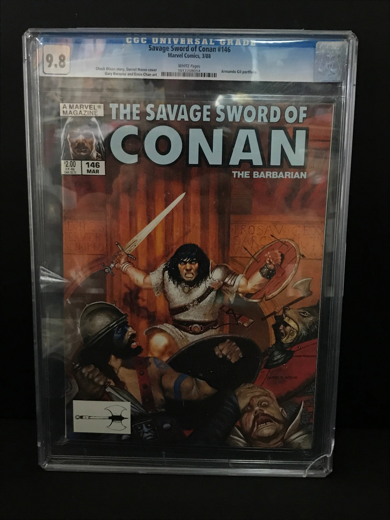 THE SAVAGE SWORD OF CONAN #146 BY MARVEL COMICS - CGC GRADE 9.8: Prices are in Canadian Dollars
