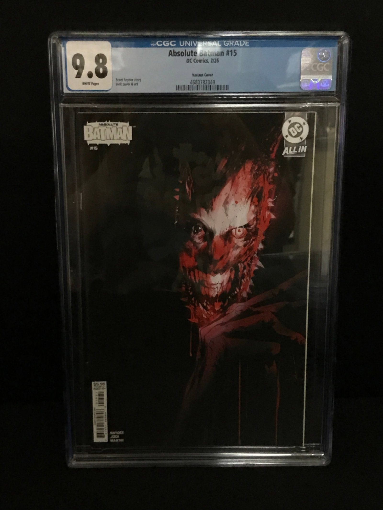 ABSOLUTE BATMAN #15 BY DC COMICS - CGC GRADE 9.8: Prices are in Canadian Dollars