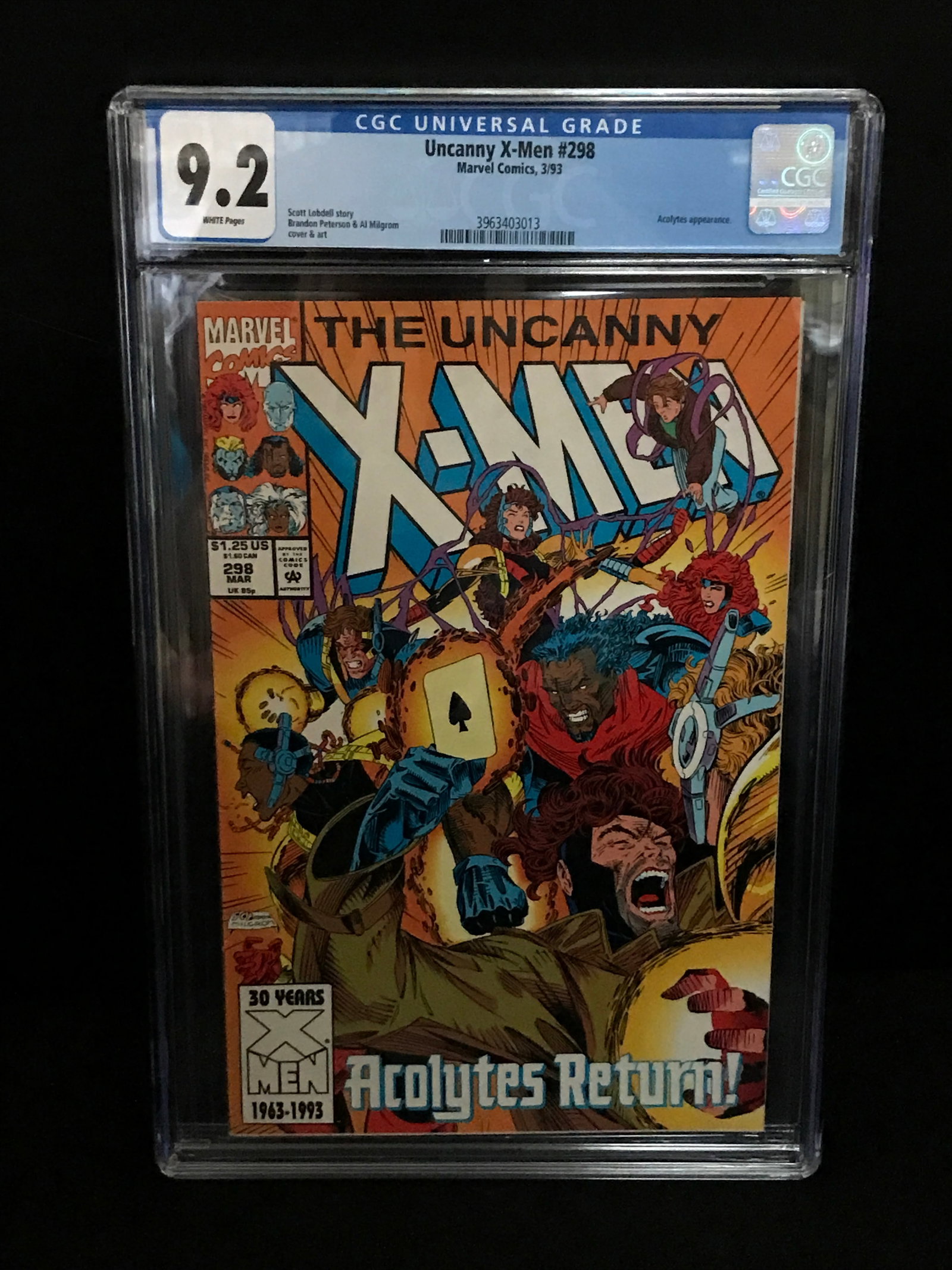 UNCANNY X-MEN #298 BY MARVEL COMICS - CGC GRADE 9.2: Prices are in Canadian Dollars