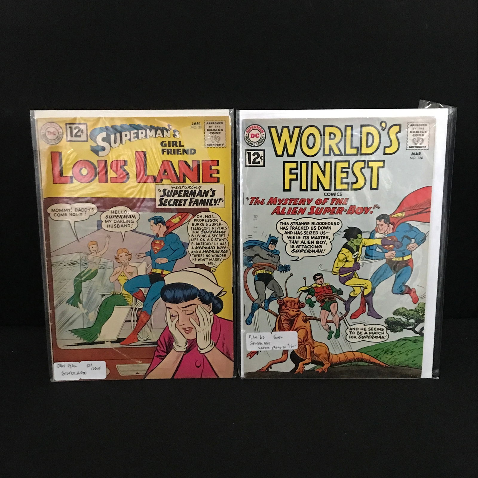 LOT OF 2 COMICS FEATURING SUPERMAN (1962) - DC COMICS: Prices are in Canadian Dollars