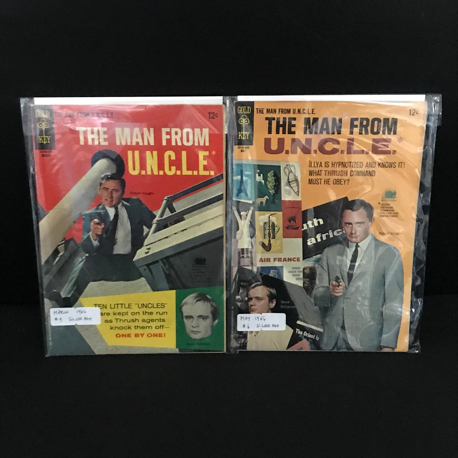 THE MAN FROM U.N.C.LE #5 - #6 (1966) - GOLD KEY COMICS: Prices are in Canadian Dollars