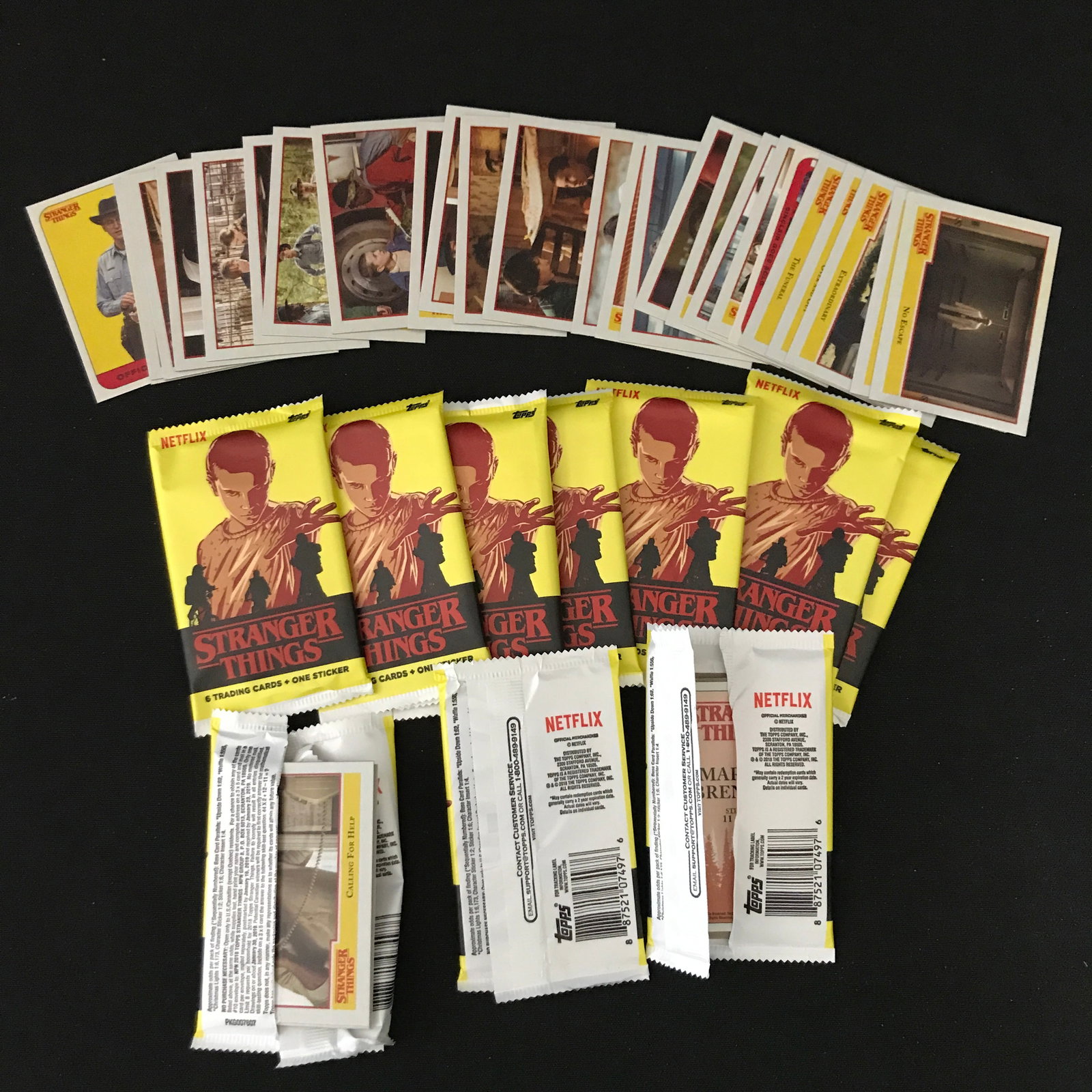 LOT OF STRANGER THINGS TRADING CARDS (PACKS NOT SEALED): Prices are in Canadian dollars