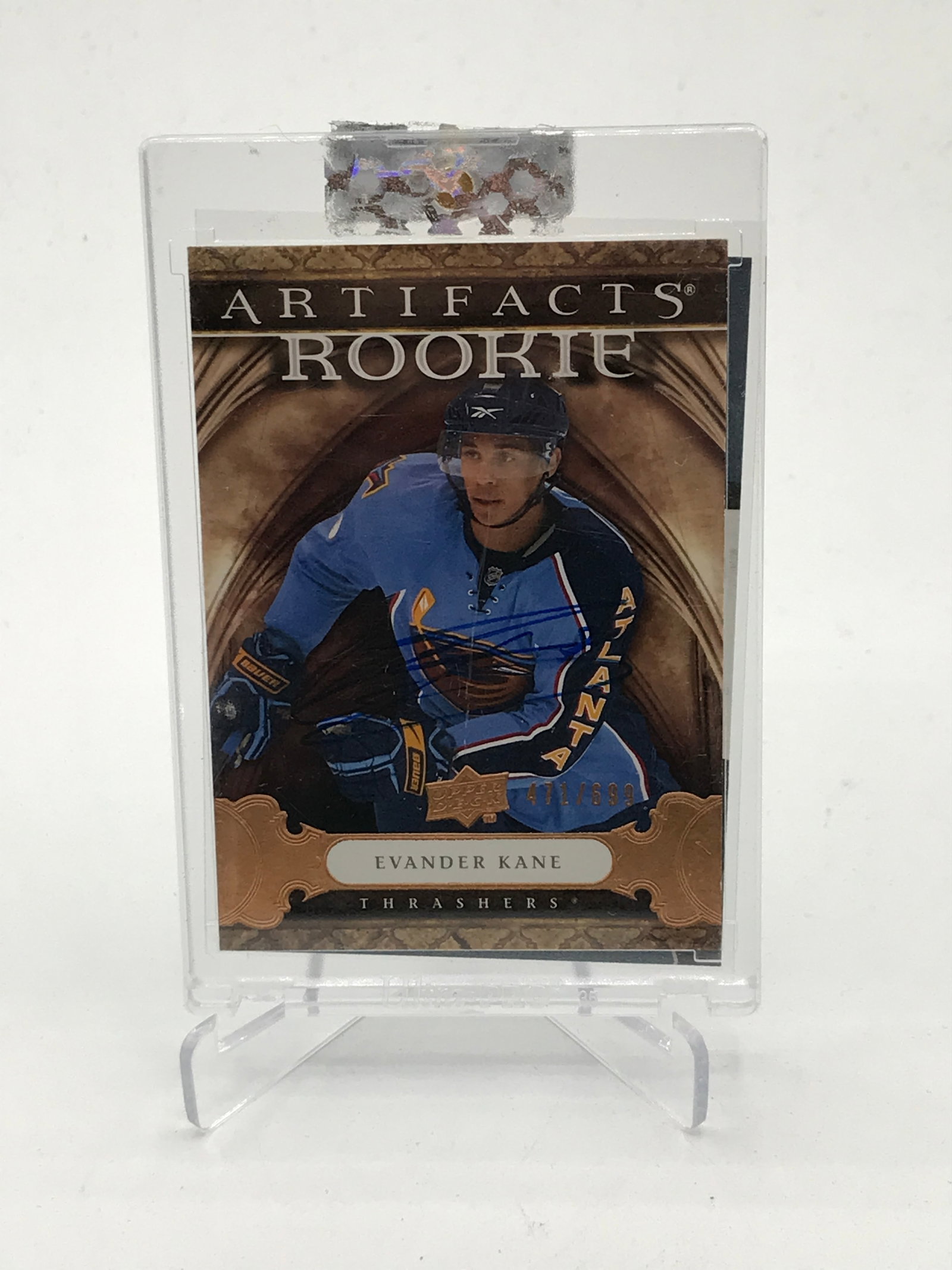 2019-20 UPPER DECK HOCKEY EVANDER KANE SIGNED ARTIFACTS ROOKIE TRADING CARD 471/699: Prices are in Canadian dollars