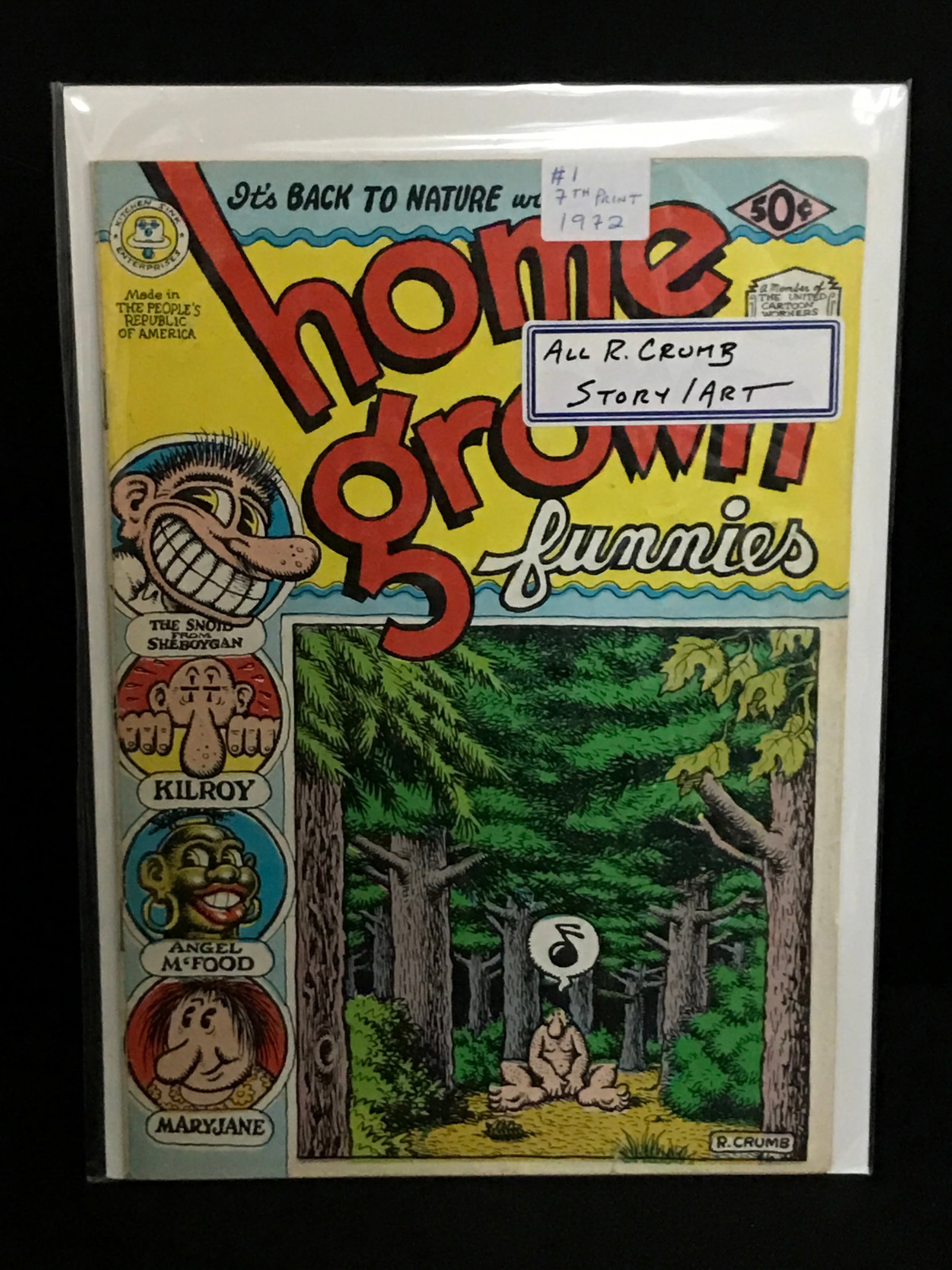 HOME GROWN FUNNIES #1 7TH PRINT (1972) - KITCHEN SINK ENTERPRISES: Prices are in Canadian dollars