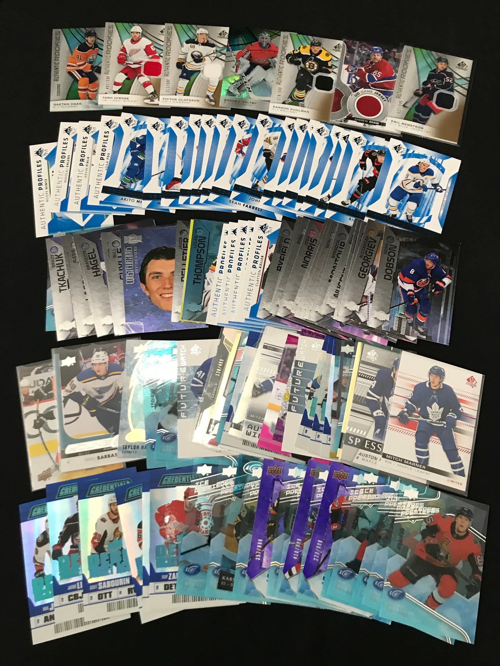 LOT OF MIXED HOCKEY TRADING CARDS - INCLUDING ROOKIES: Prices are in Canadian dollars