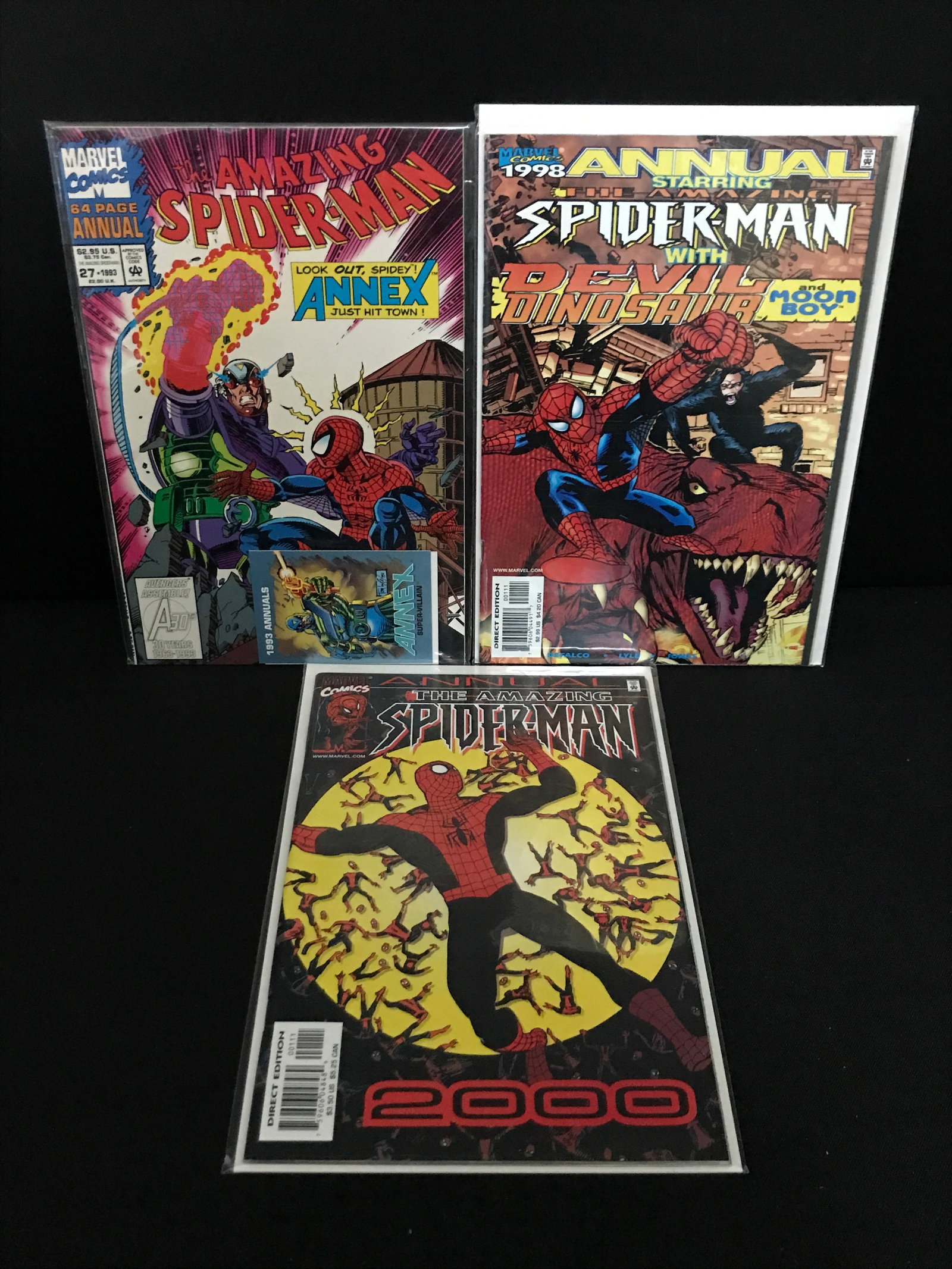 LOT OF 3 SPIDERMAN COMICS - MARVEL COMICS (1 of 1)