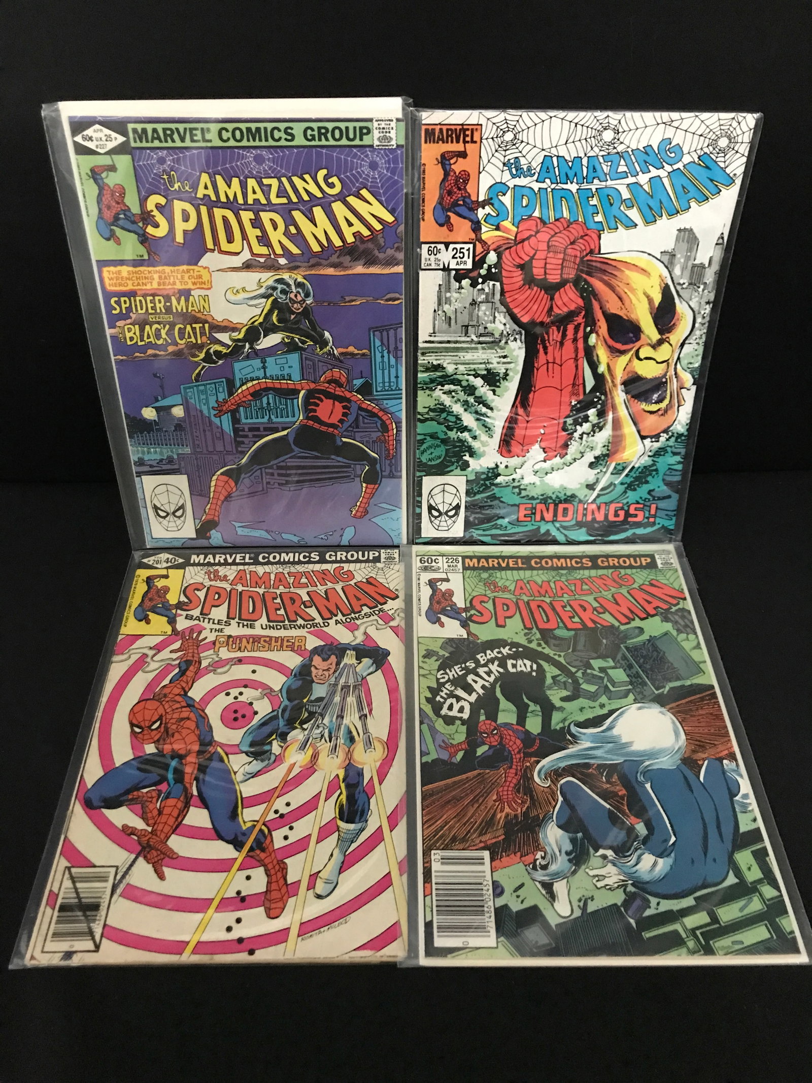LOT OF 4 THE AMAZING SPIDERMAN COMICS - MARVEL COMICS (1 of 1)