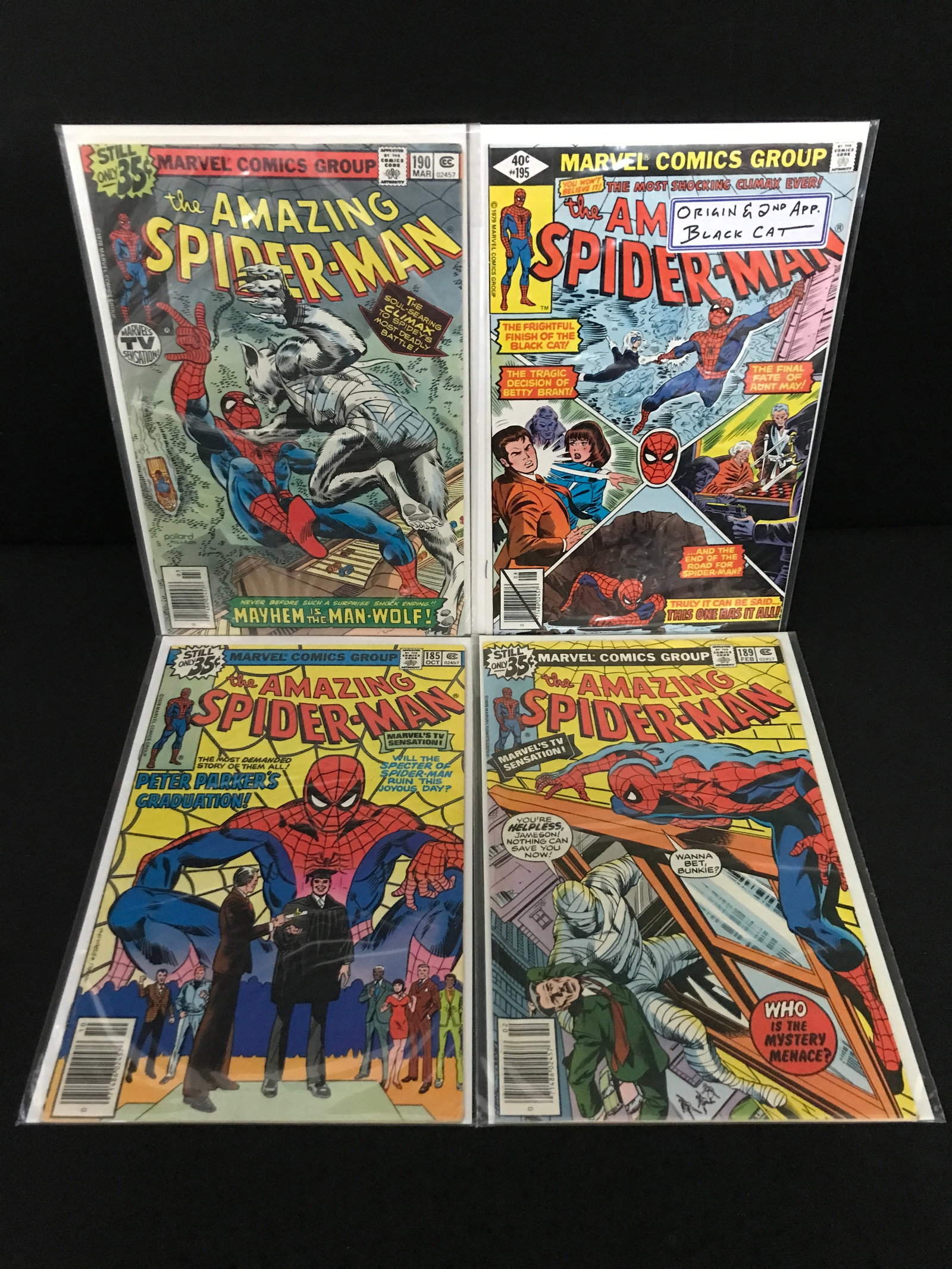 LOT OF 4 THE AMAZING SPIDERMAN COMICS - MARVEL COMICS: Prices are in Canadian dollars