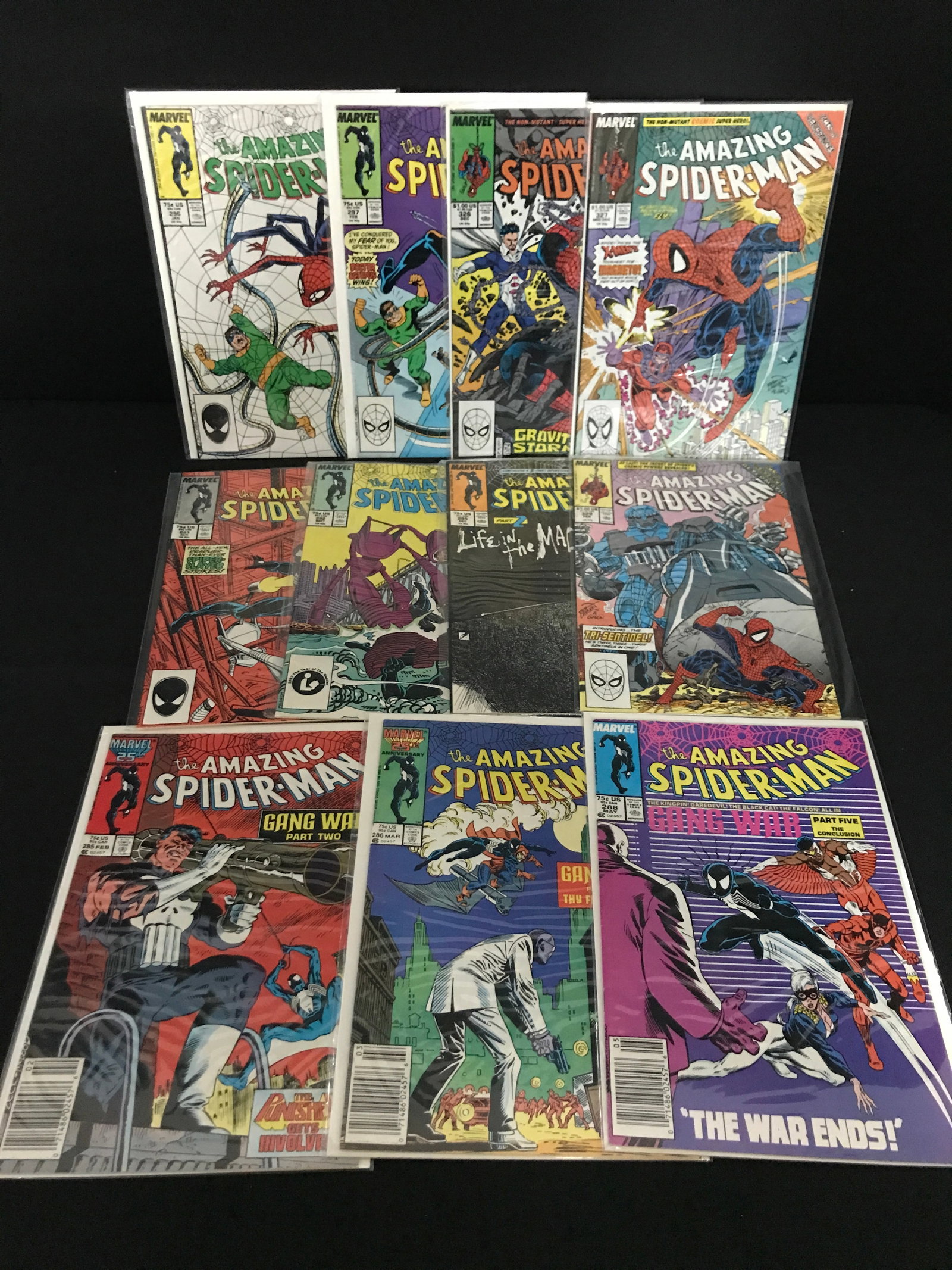 LOT OF 11 THE AMAZING SPIDERMAN COMICS - MARVEL COMICS: Prices are in Canadian dollars