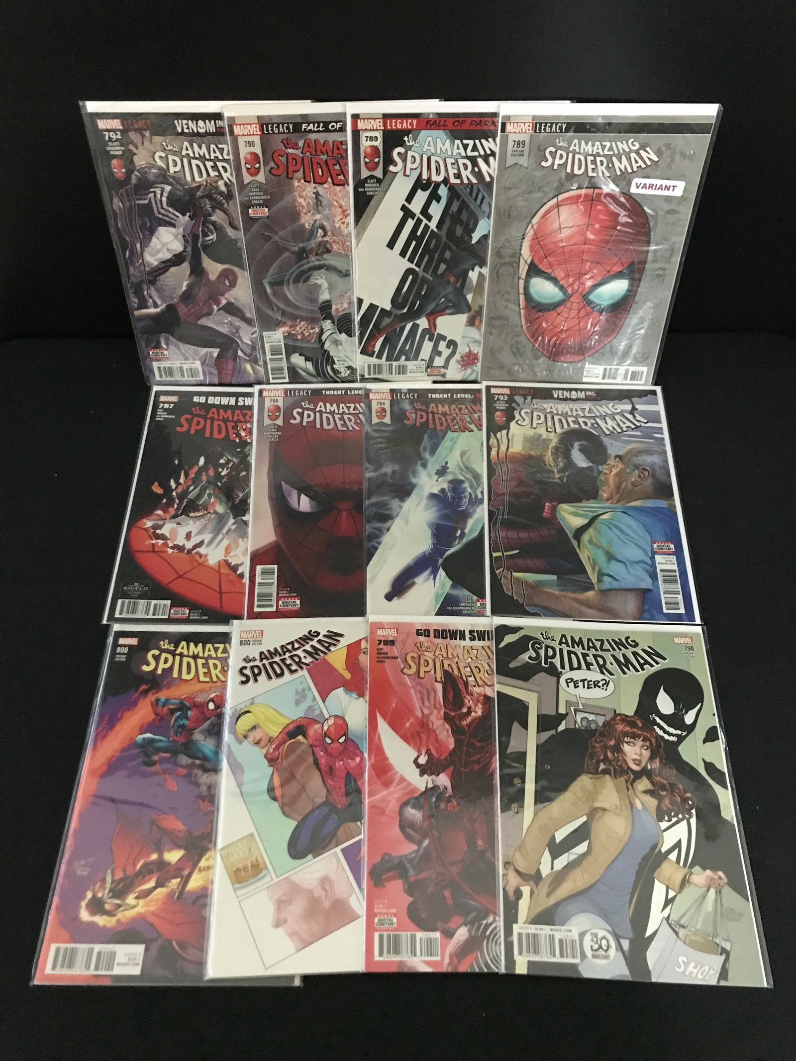 LOT OF 12 THE AMAZING SPIDERMAN COMICS - MARVEL COMICS: Prices are in Canadian dollars