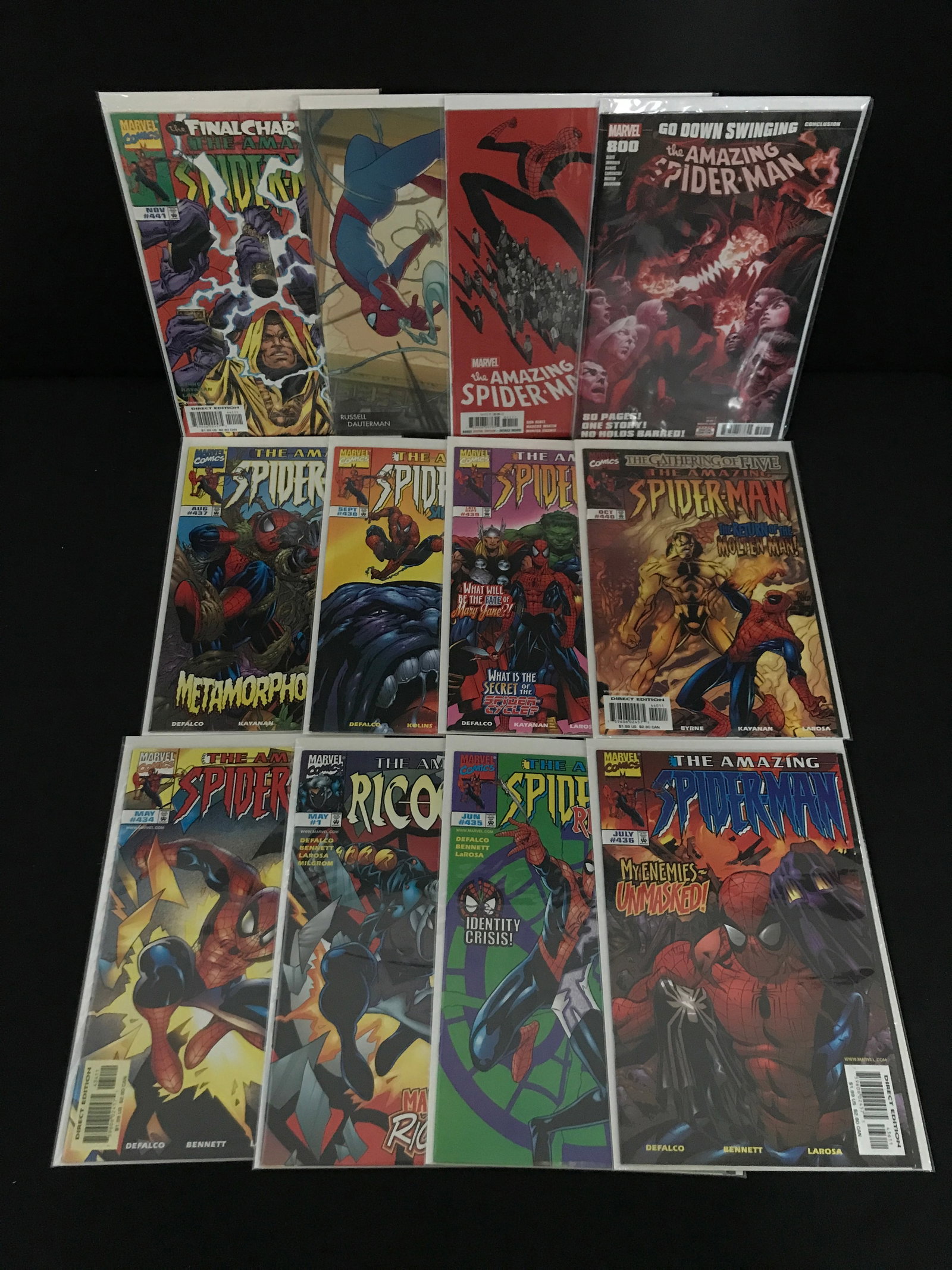 LOT OF 12 THE AMAZING SPIDERMAN COMICS - MARVEL COMICS: Prices are in Canadian dollars