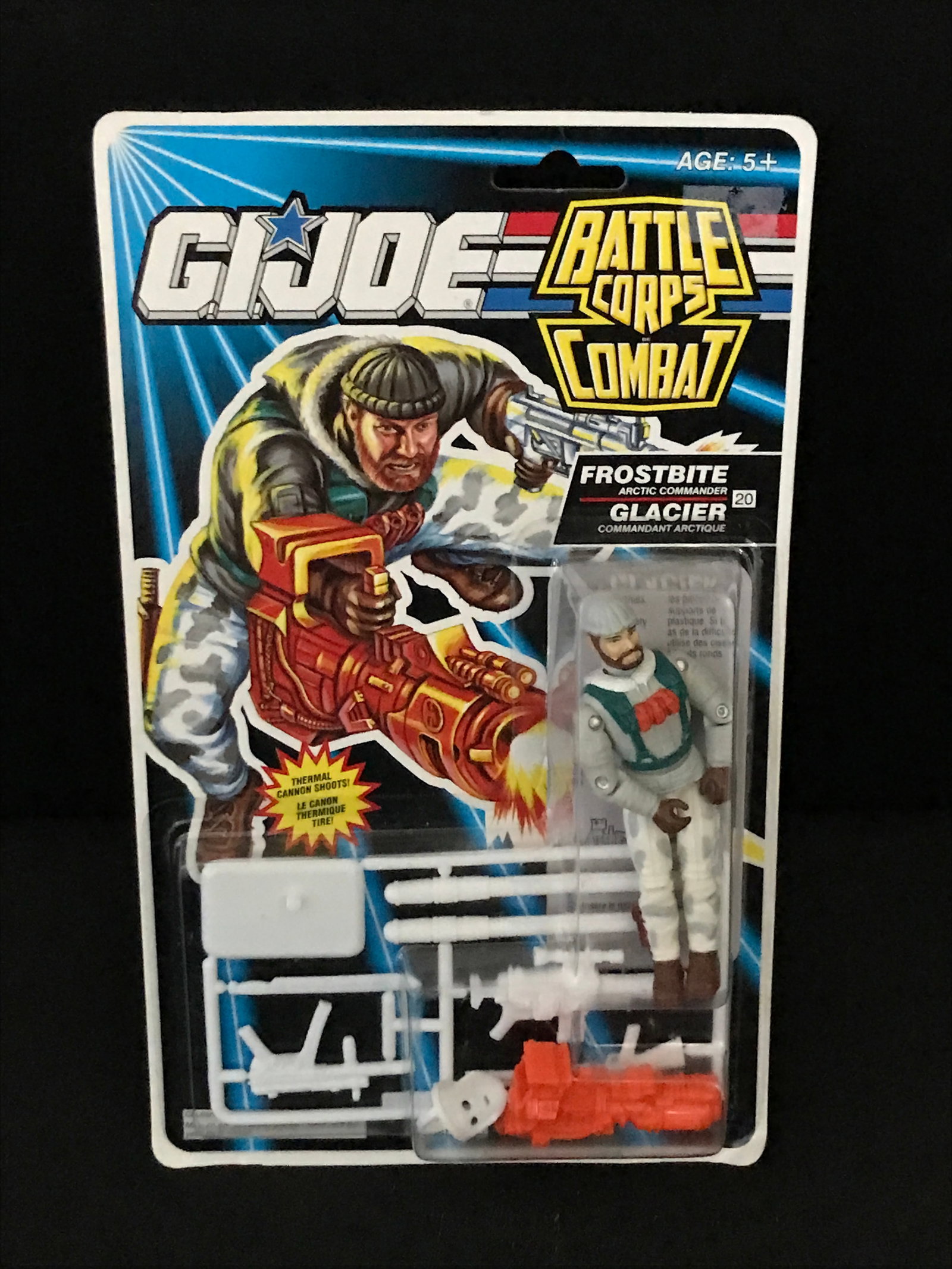 G.I JOE BATLLE CORPS COMBAT FROSTBITE ARCTIC COMMANDER IN ORIGINAL PACKAGING: Prices are in Canadian dollars