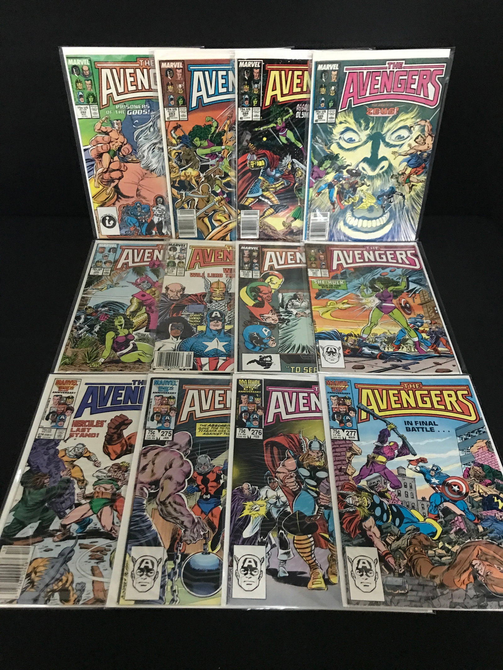 LOT OF 12 AVENGERS COMICS - MARVEL COMICS (1 of 1)