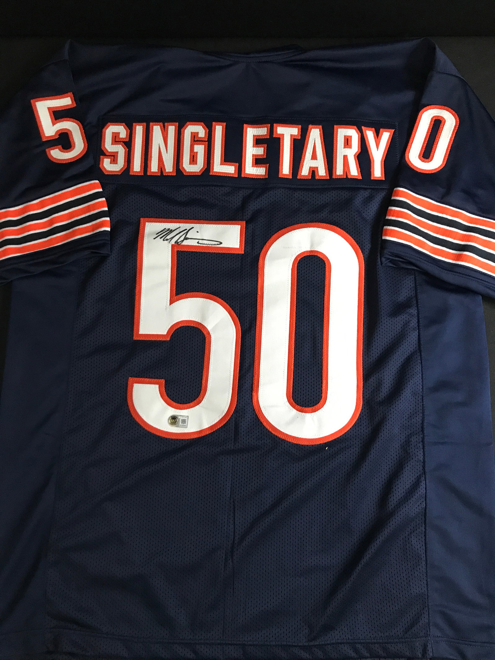 DEVIN SINGLETARY SIGNED FOOTBALL JERSEY - BECKETT COA: Prices are in Canadian dollars