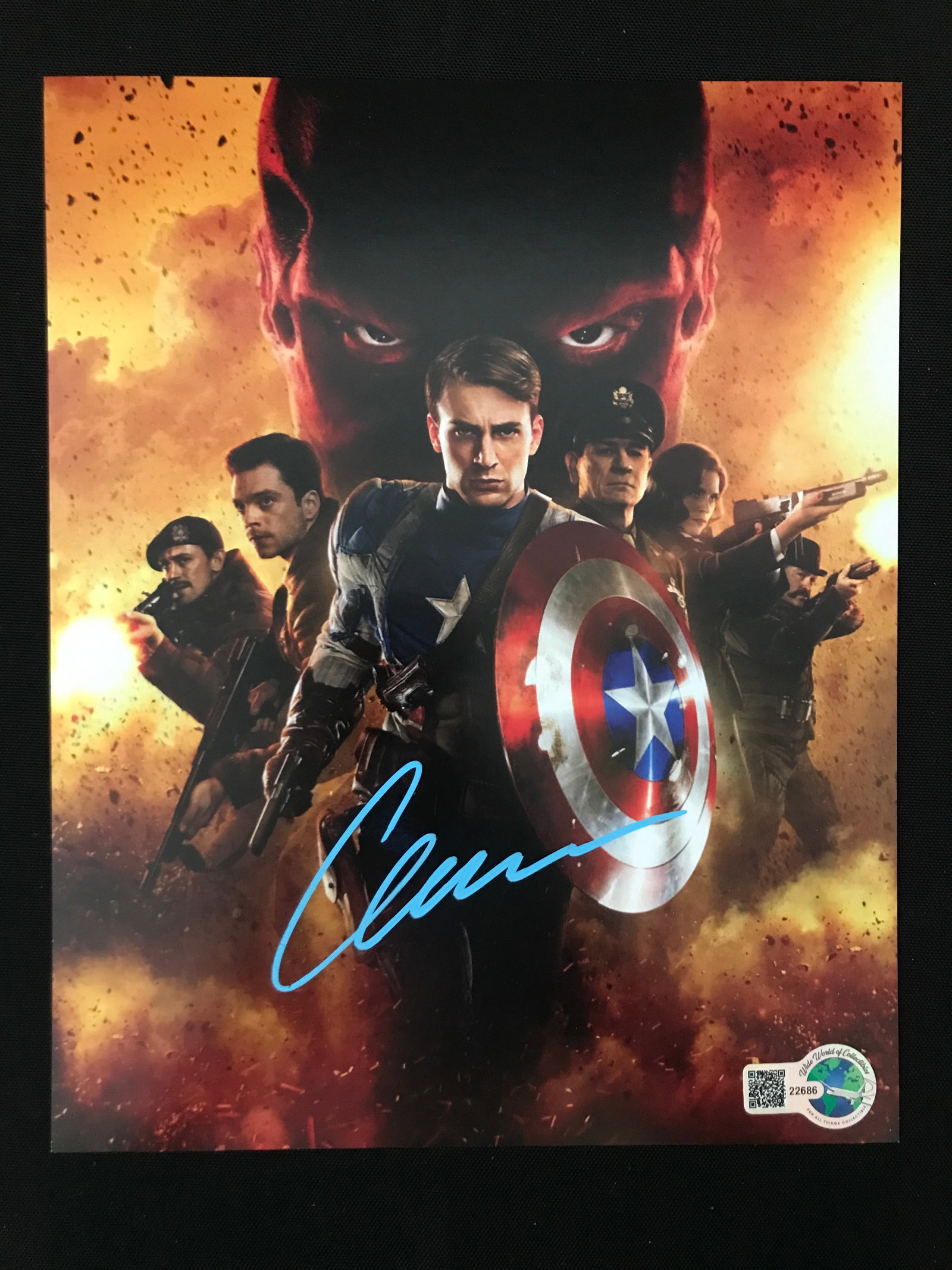 CHRIS EVANS SIGNED 8X10 - WWOC COA: Prices are in Canadian dollars