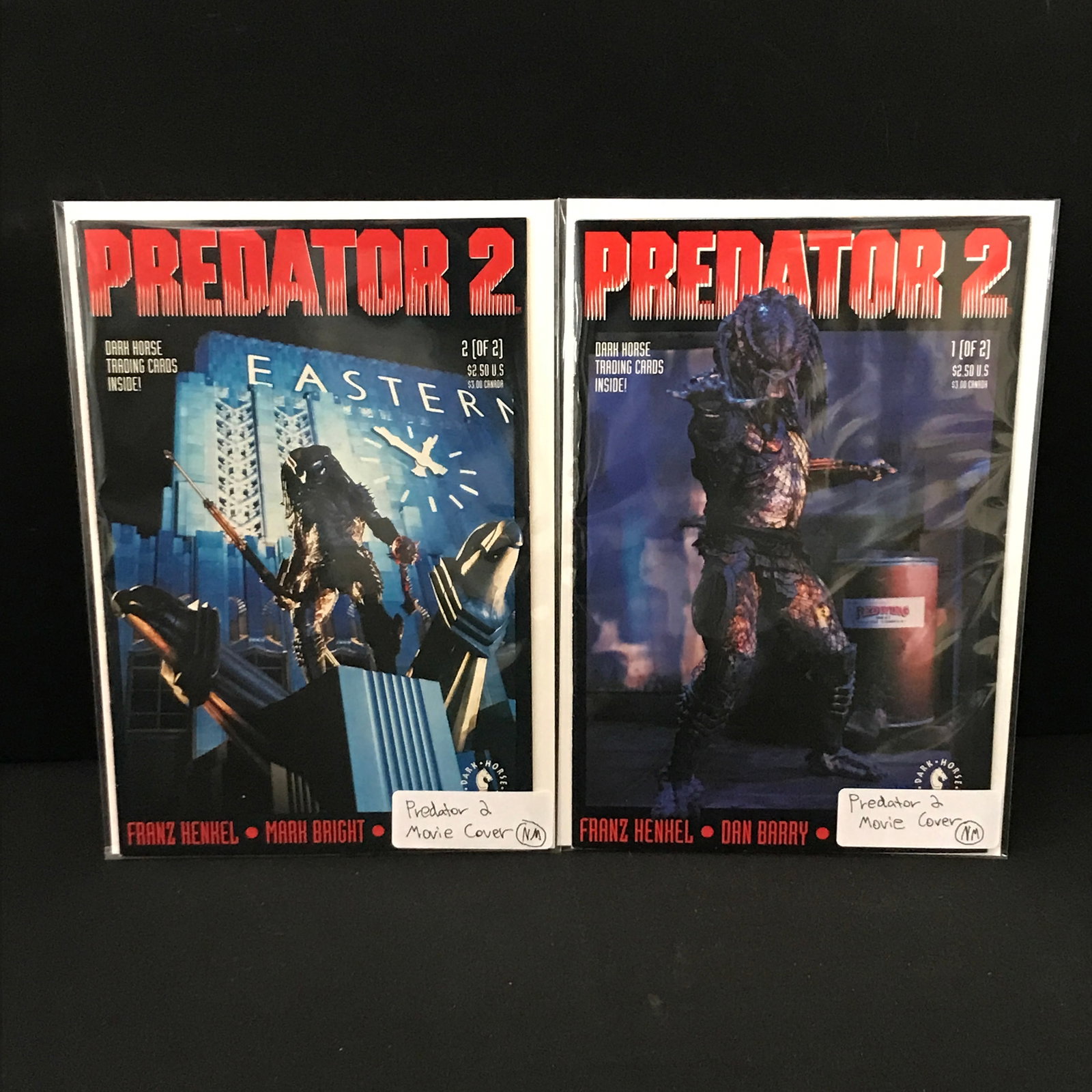 LOT OF 2 PREDATOR 2 COMICS #1 - #2 OF A 2 PART SERIES - DARK HORSE COMICS: Prices are in Canadian dollars