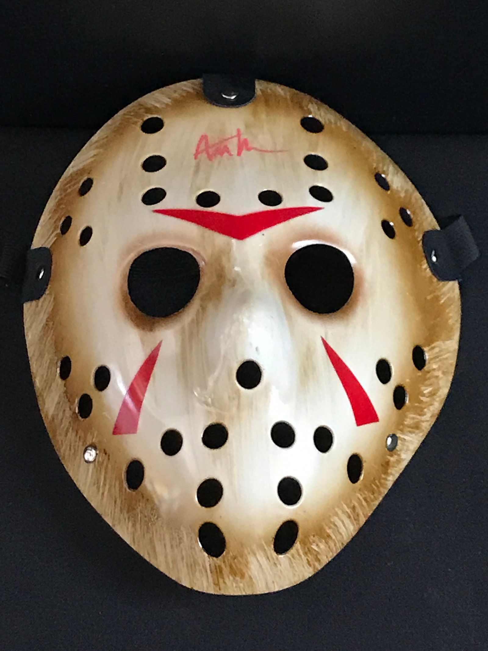 ARI LEHMAN SIGNED HOCKEY MASK - KB COA: Prices are in Canadian dollars