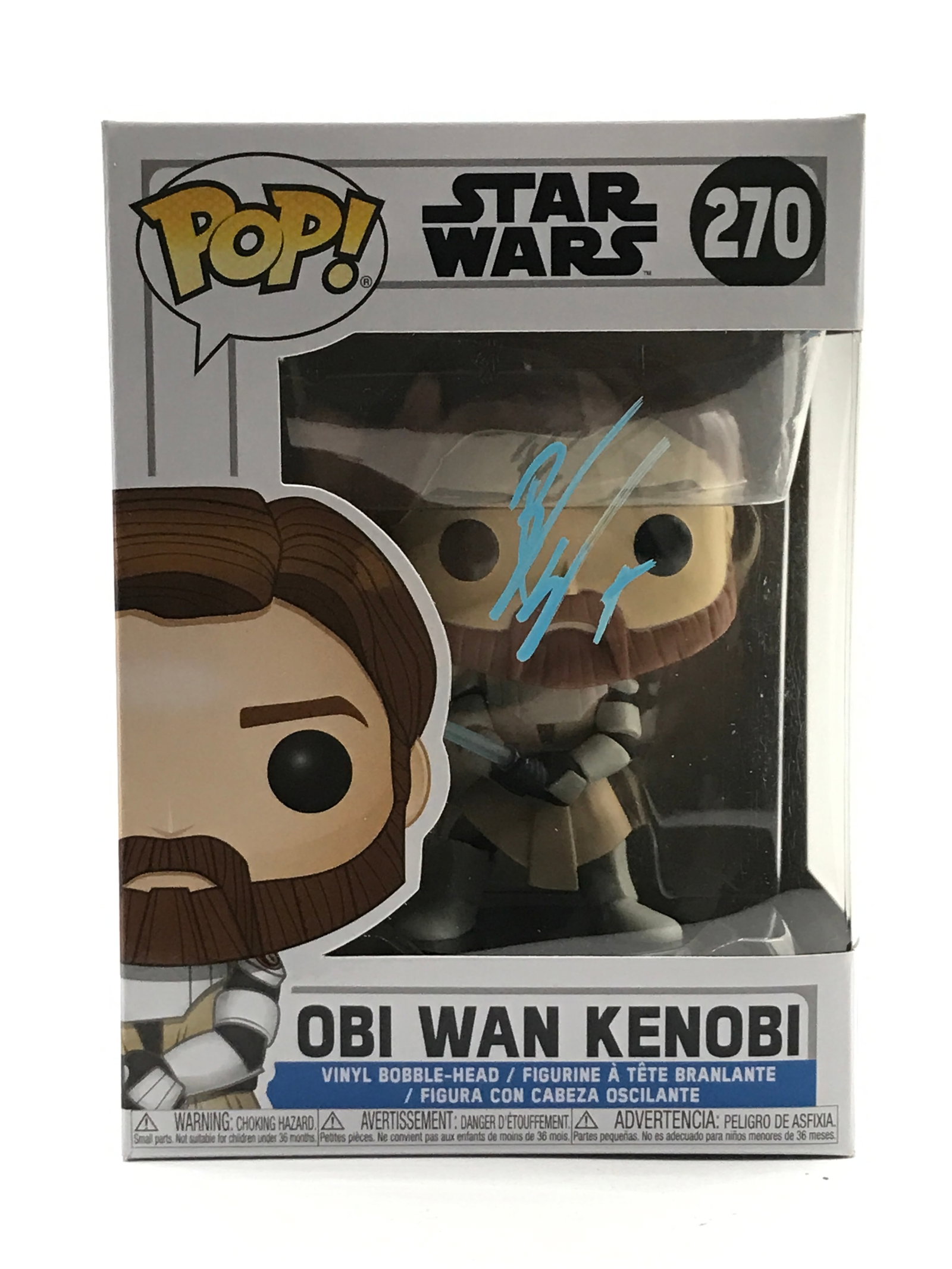 EWAN MCGREGOR SIGNED OBI-WAN KENOBI STAR WARS FUNKO POP - WWOC COA: Prices are in Canadian dollars