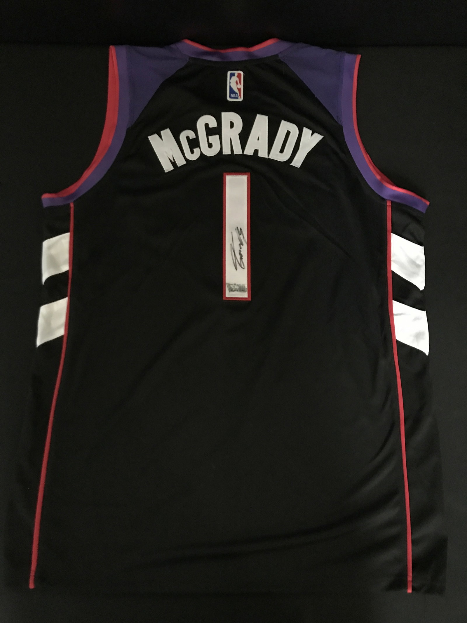 TRACY MCGRADY SIGNED TORONTO RAPTORS CUSTOM BASKETBALL JERSEY - ACE COA: Prices are in Canadian dollars