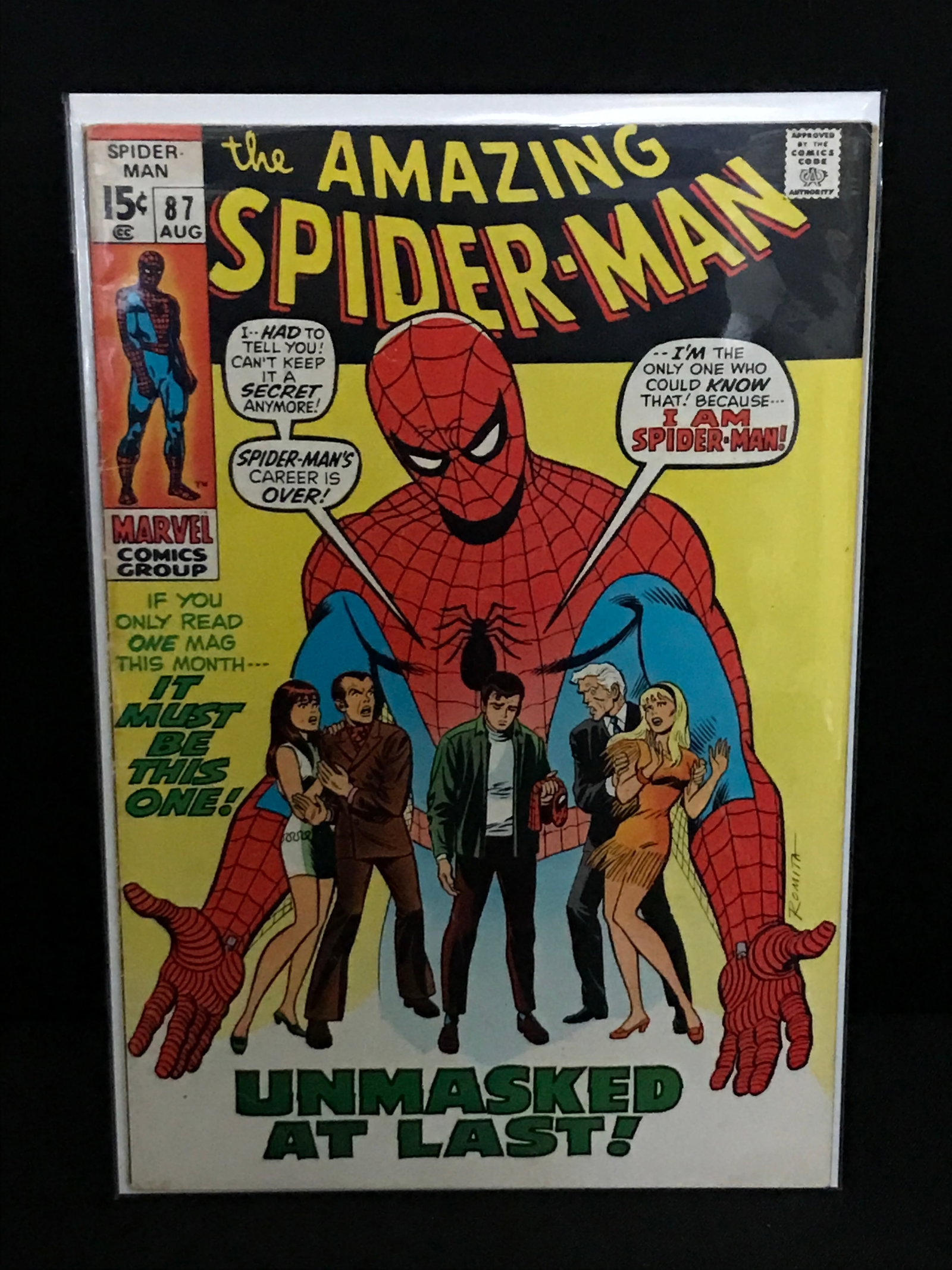 THE AMAZING SPIDERMAN #87 - MARVEL COMICS: Prices are in Canadian dollars