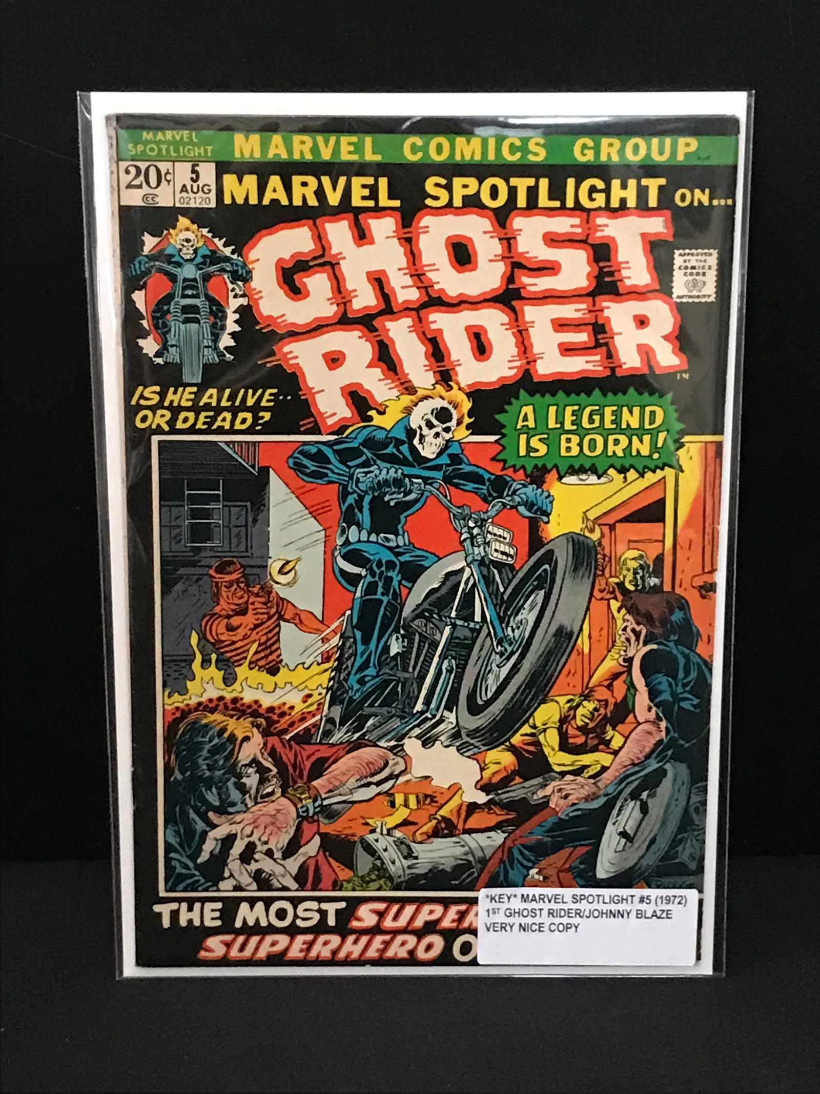 BIG KEY MARVEL SPOTLIGHT ON GHOST RIDER NO.5 (1972) 1ST JOHNNY BLAZE / GHOST RIDER - MARVEL COMICS: Prices are in Canadian dollars