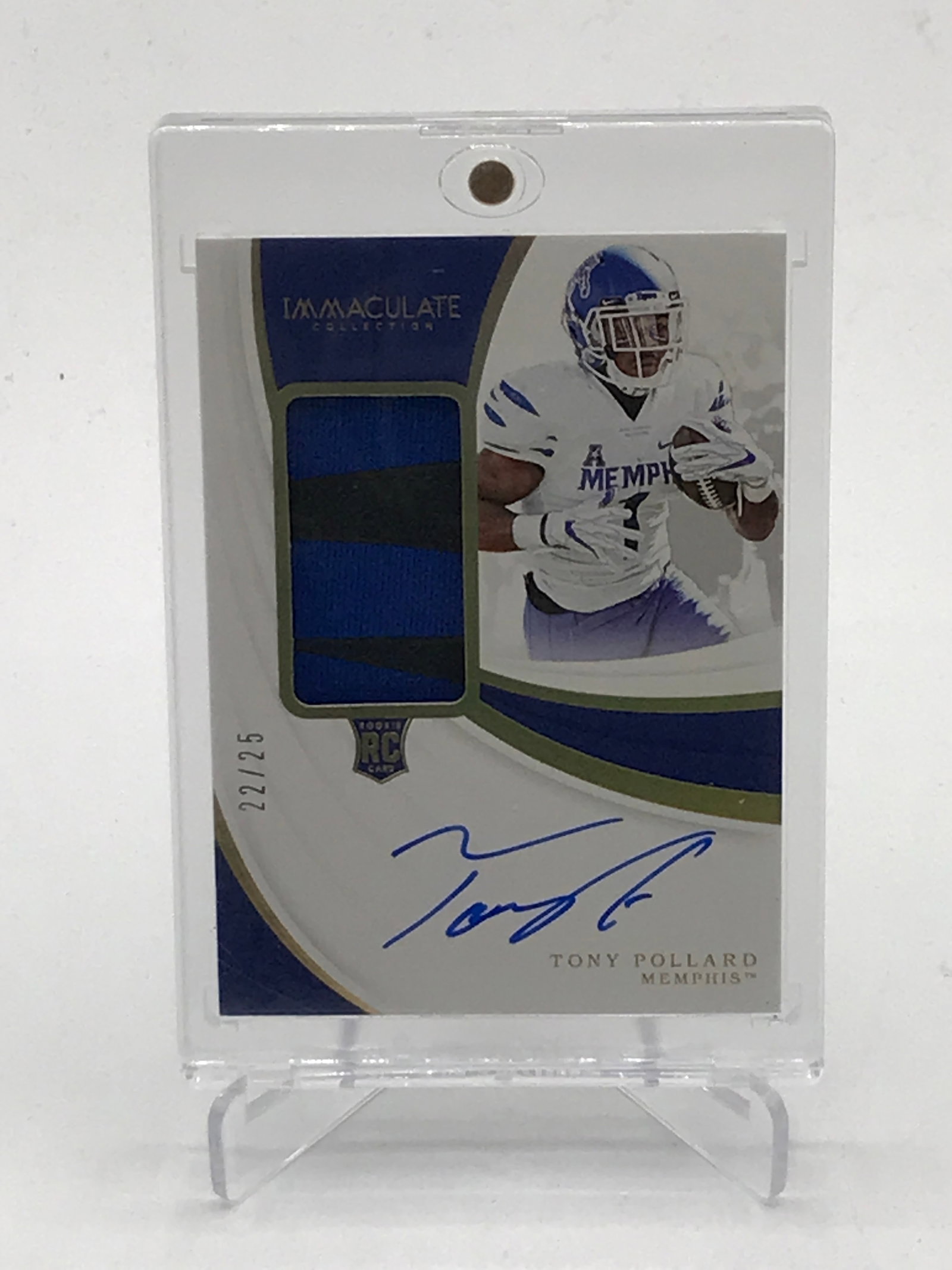 2019 PANINI IMMACULATE COLLECTION COLLEGIATE TONY POLLARD SIGNED PATCH ROOKIE TRADING CARD 22/25: Prices are in Canadian dollars