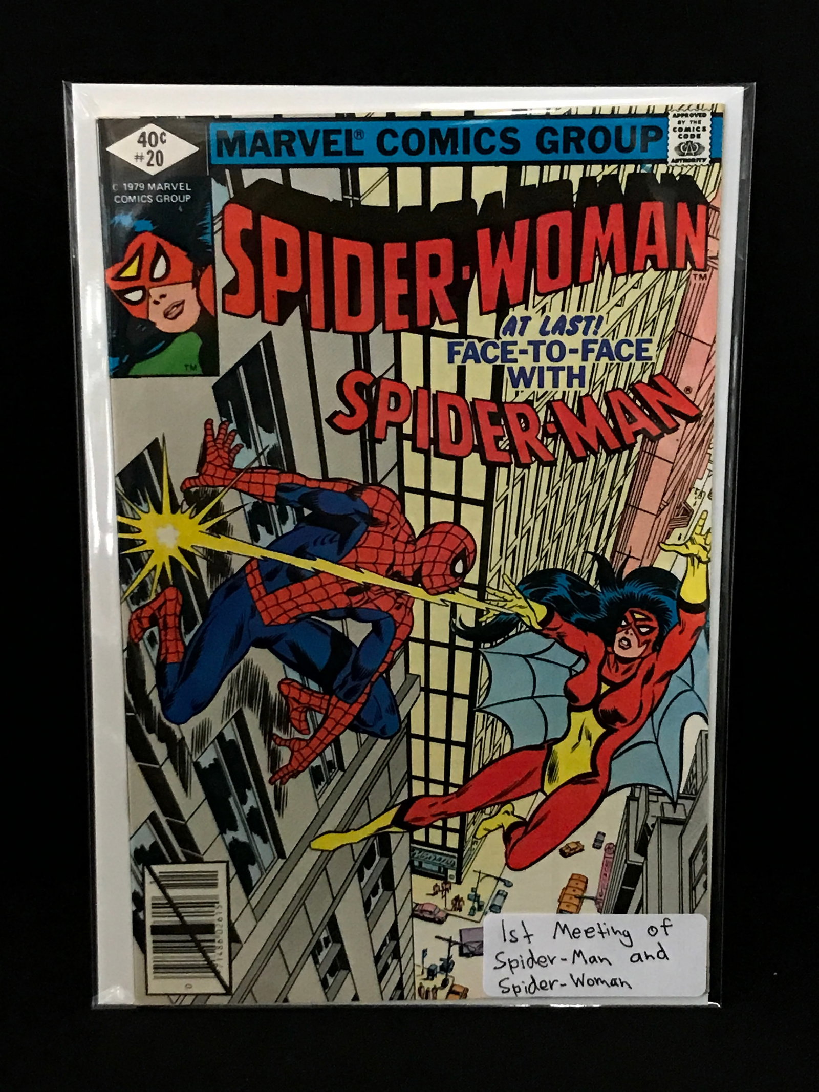 SPIDER-WOMAN #20 1ST MEETING OF SPIDER-WOMAN AND SPIDER-MAN - MARVEL COMICS: Prices are in Canadian dollars