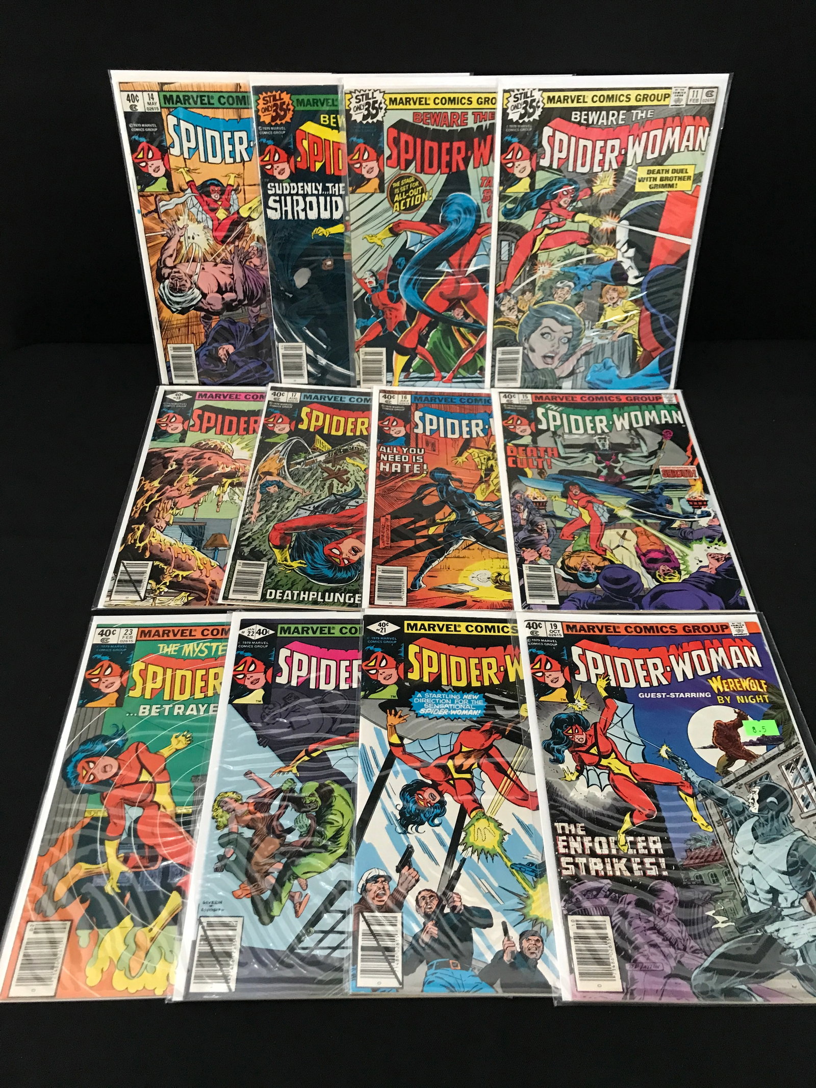 LOT OF 12 SPIDER-WOMAN COMICS - MARVEL COMICS: Prices are in Canadian dollars