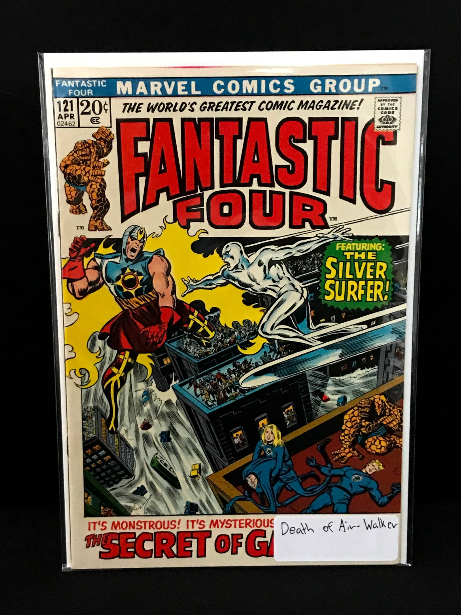 THE FANTASTIC FOUR #121 DEATH OF AIR WALKER - MARVEL COMICS: Prices are in Canadian dollars