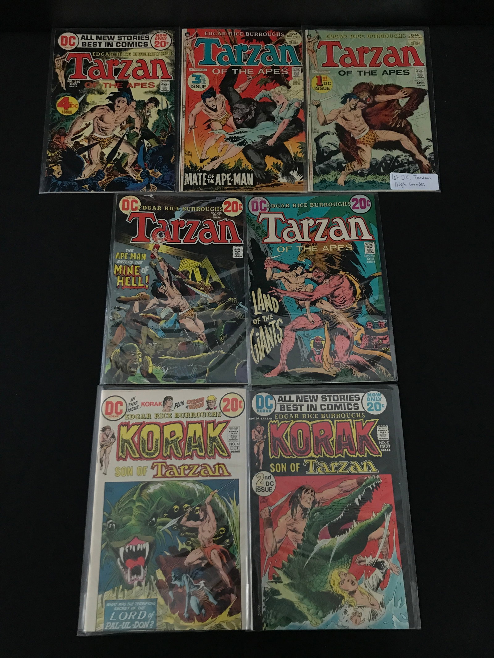 LOT OF 7 TARZAN COMICS - DC COMICS (1 of 1)
